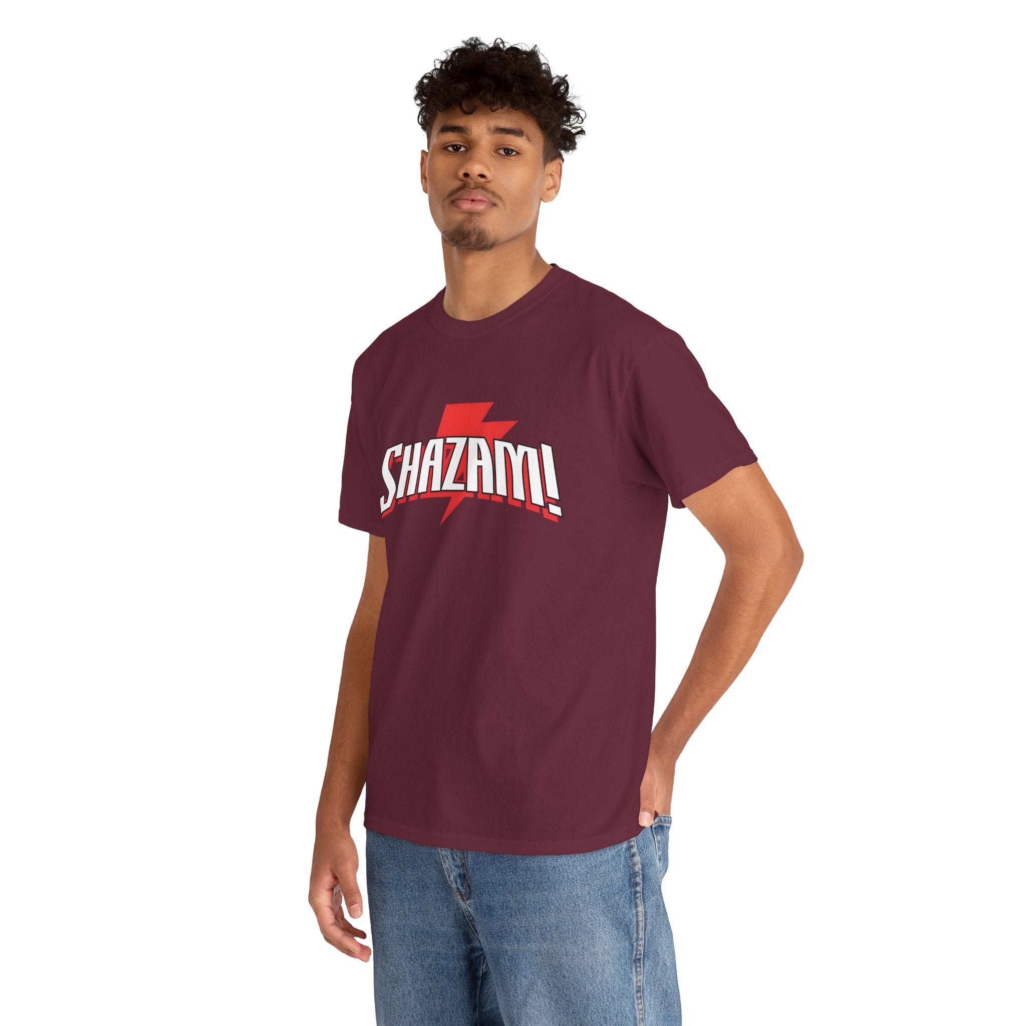 Shazam! Lightning Logo T-Shirt — Retro Comic Superhero Tee