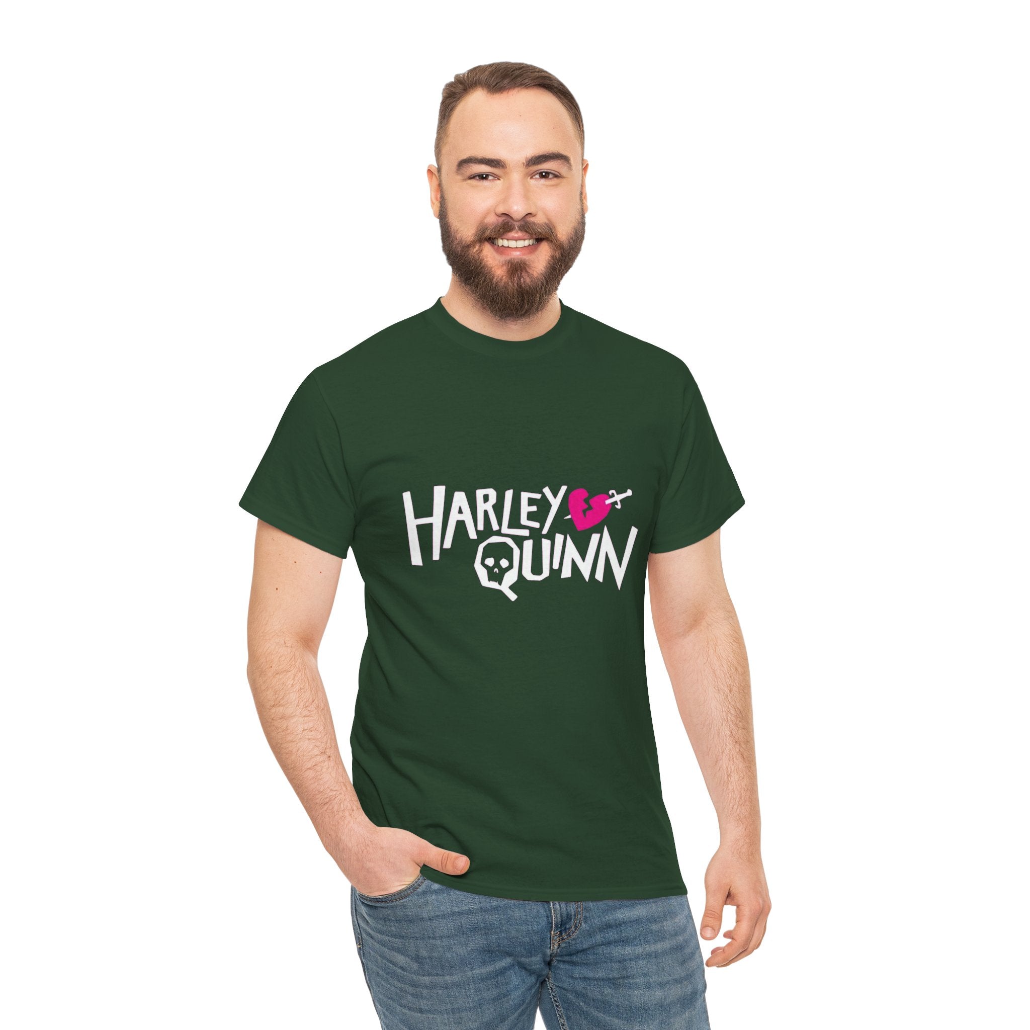 Harley Quinn Skull Heart Shirt – DC Comics Villain Graphic Tee