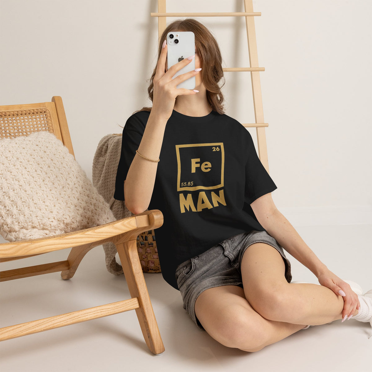 Fe Man The Periodic Avenger T-Shirt — Iron Man Nerds T-Shirt