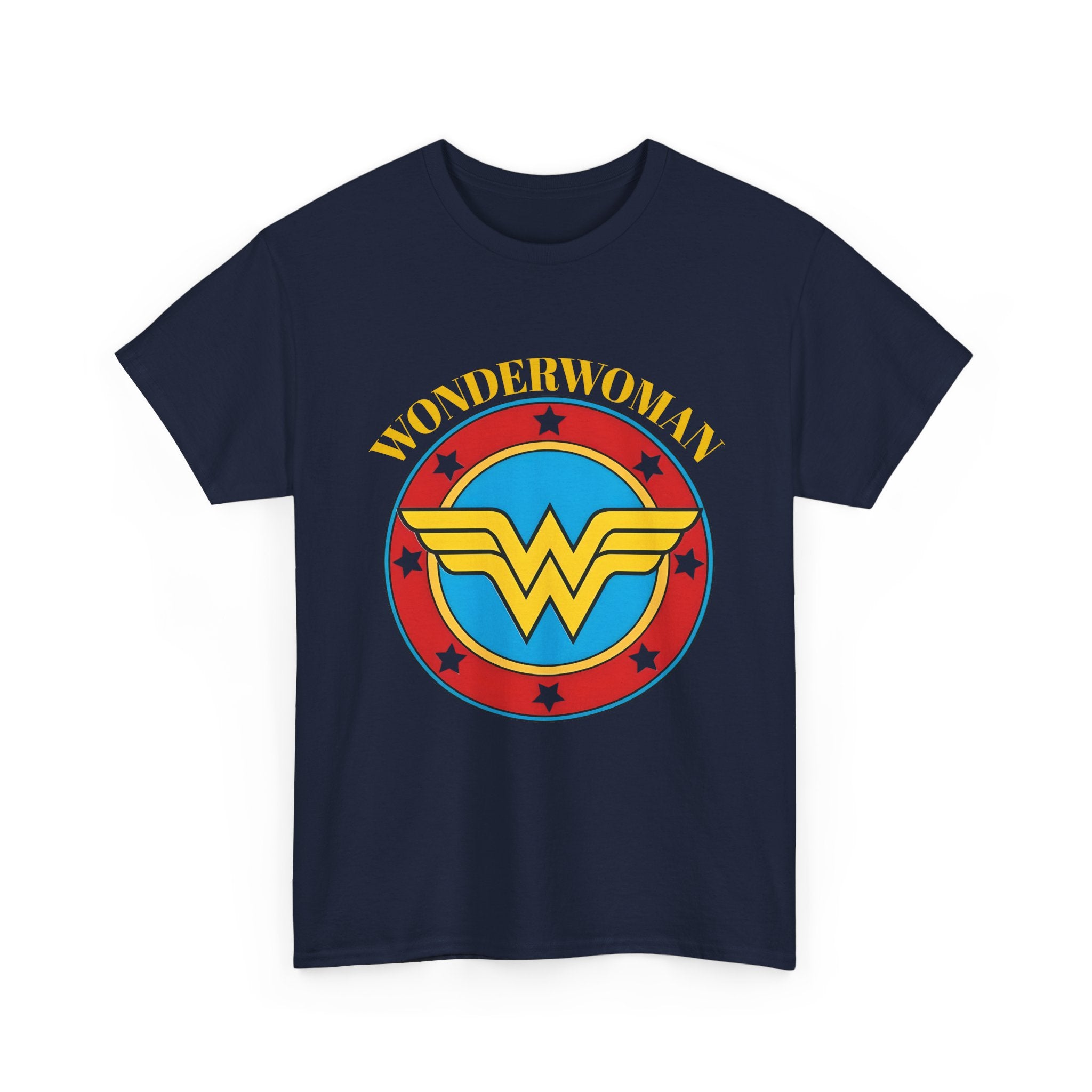 Wonder Woman Retro Logo Unisex T-Shirt - Classic DC Justice League Amazon Warrior Emblem Shirt