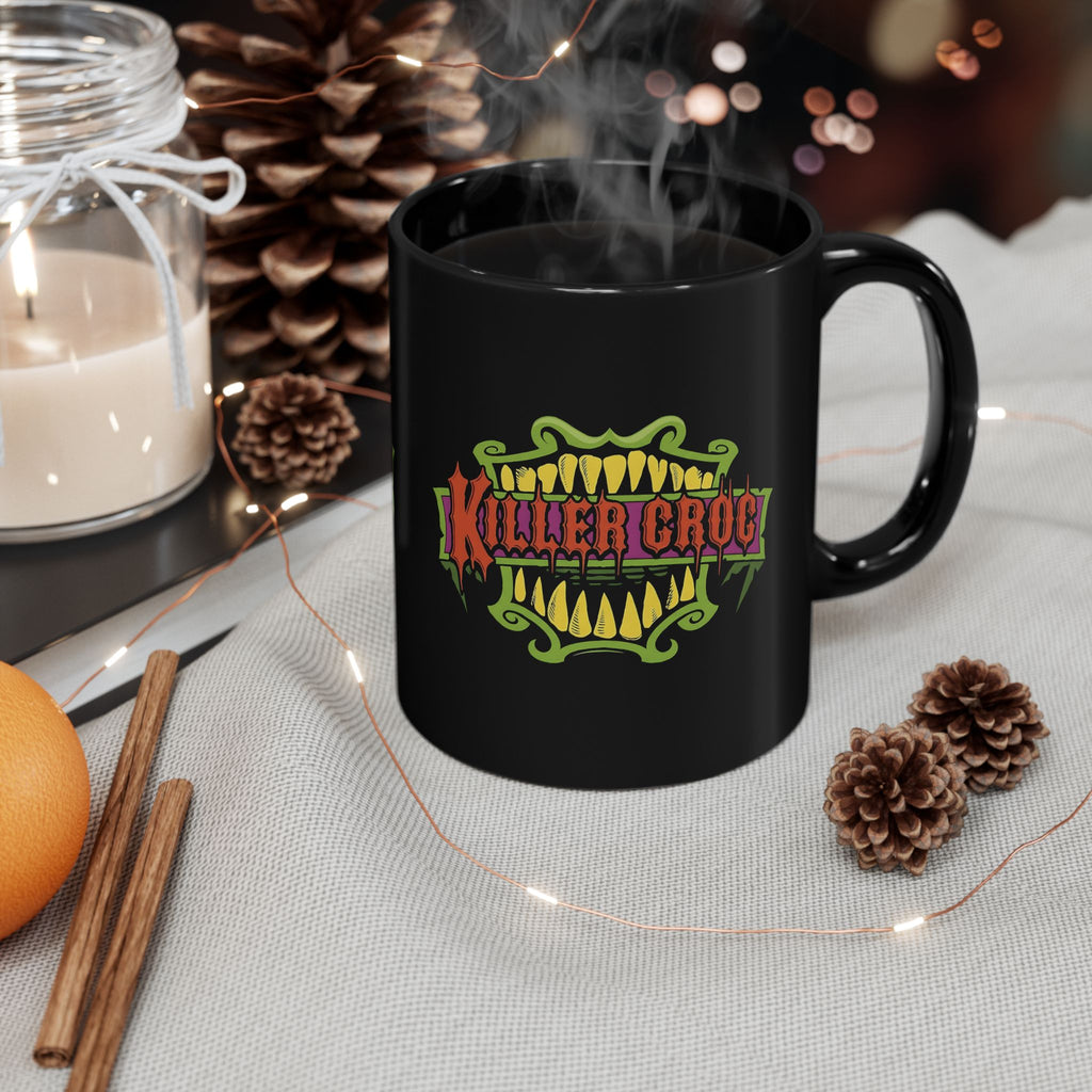Killer Croc Black Mug — 11oz & 15oz Graphic Coffee Cup