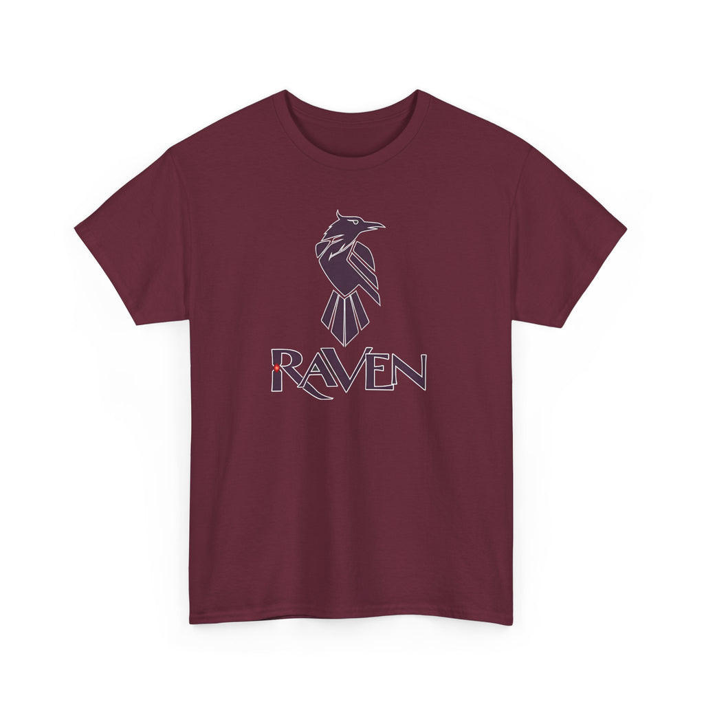 Teen Titans Raven Graphic Tee — Purple Geometric Raven Shirt