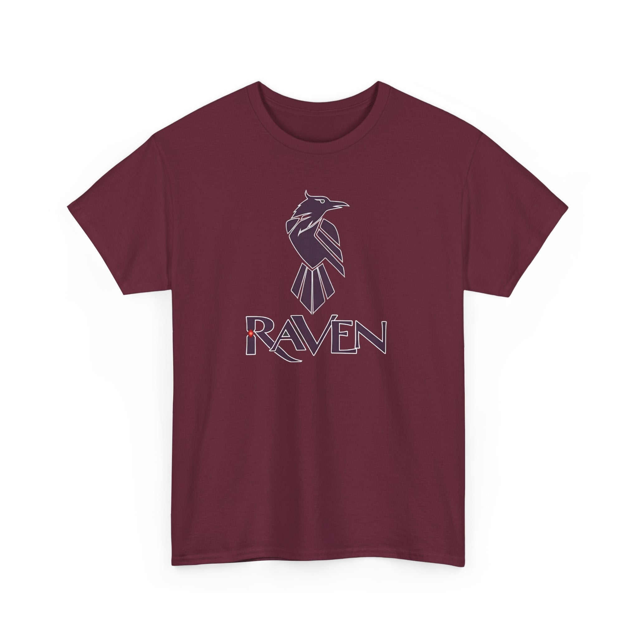 Teen Titans Raven Graphic Tee — Purple Geometric Raven Shirt