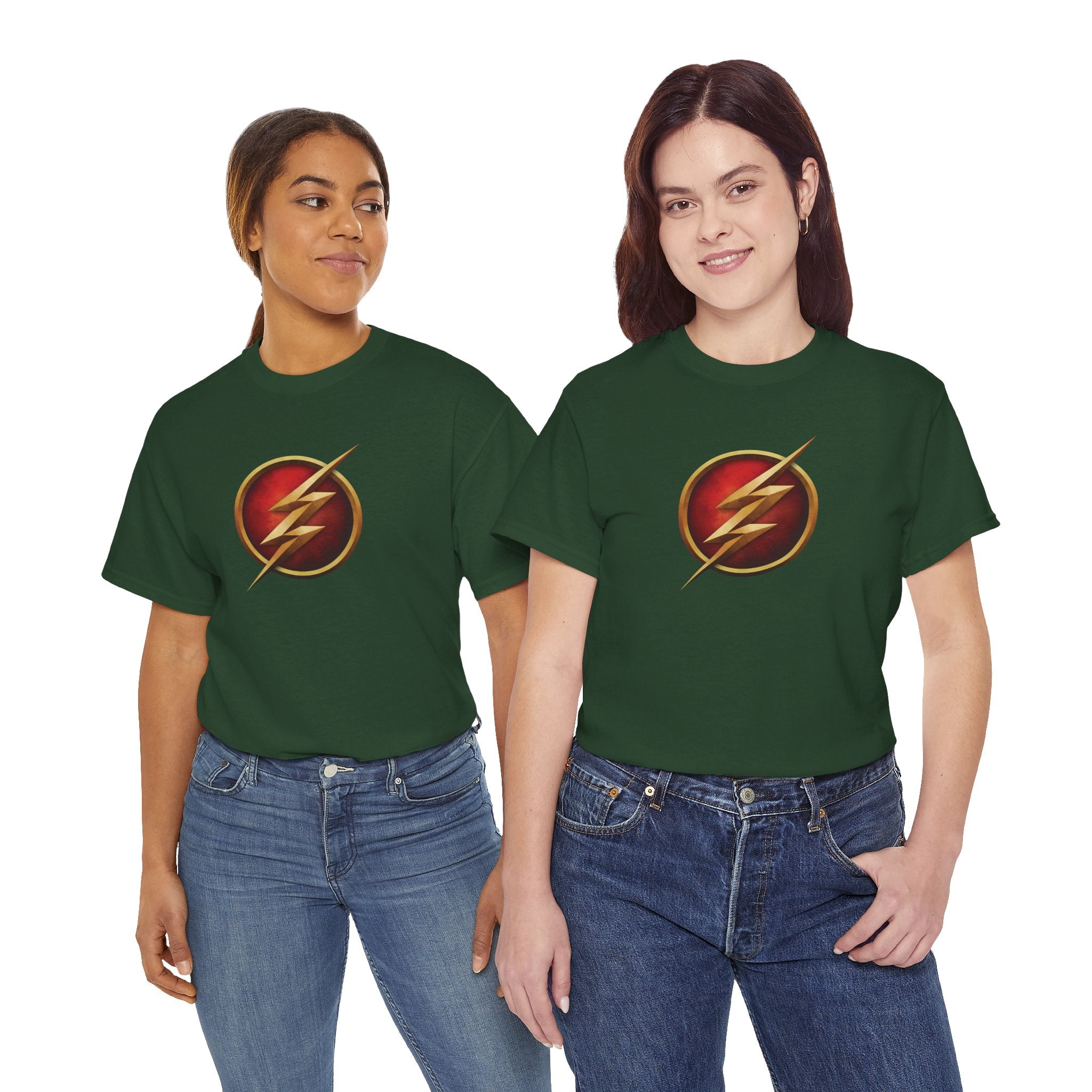 DC Flash Unisex T-shirt - Flashpoint & Classic Bolt Graphic Tee - Speed Force Apparel - Premium 100% Cotton Superhero Tee