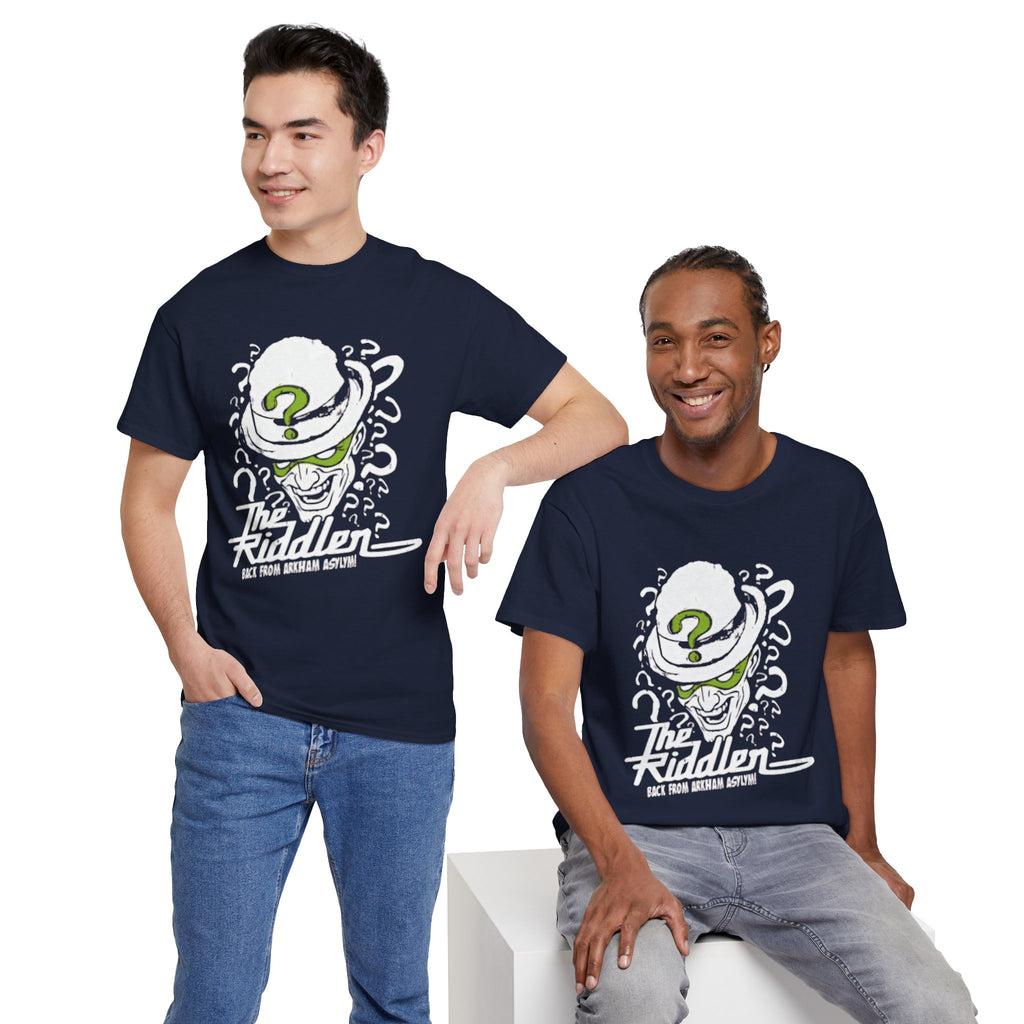 The Riddler T-Shirt – Vintage DC Batman Villain Graphic Tee | Gotham Puzzle Design