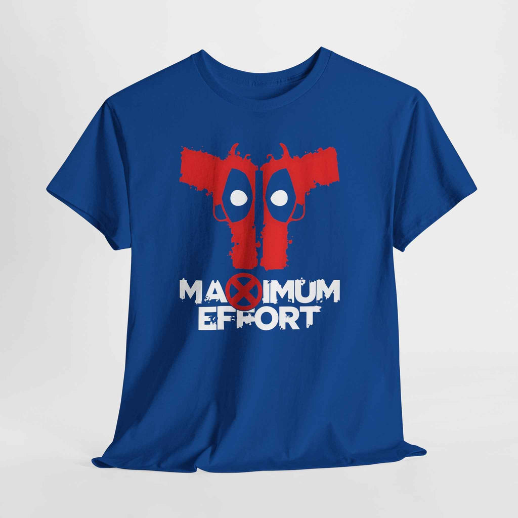 Deadpool "Maximum Effort" Gun Eyes Unisex Graphic Tee