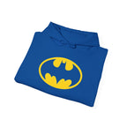 Batman Classic Logo Hoodie – Classic Yellow Bat Emblem Sweatshirt