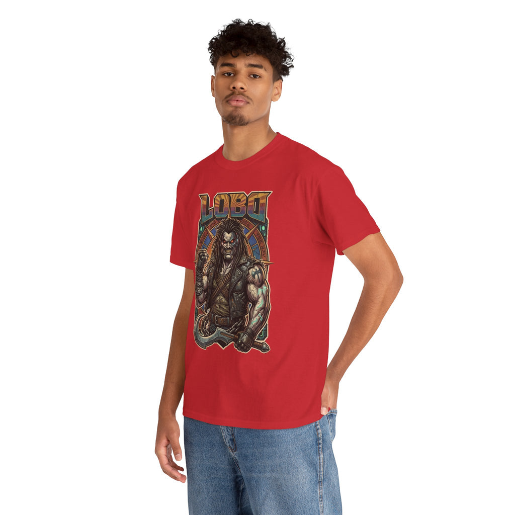 Lobo Warrior Graphic Tee – Jason Momoa’s DCU Czarnian Bounty Hunter T‑Shirt
