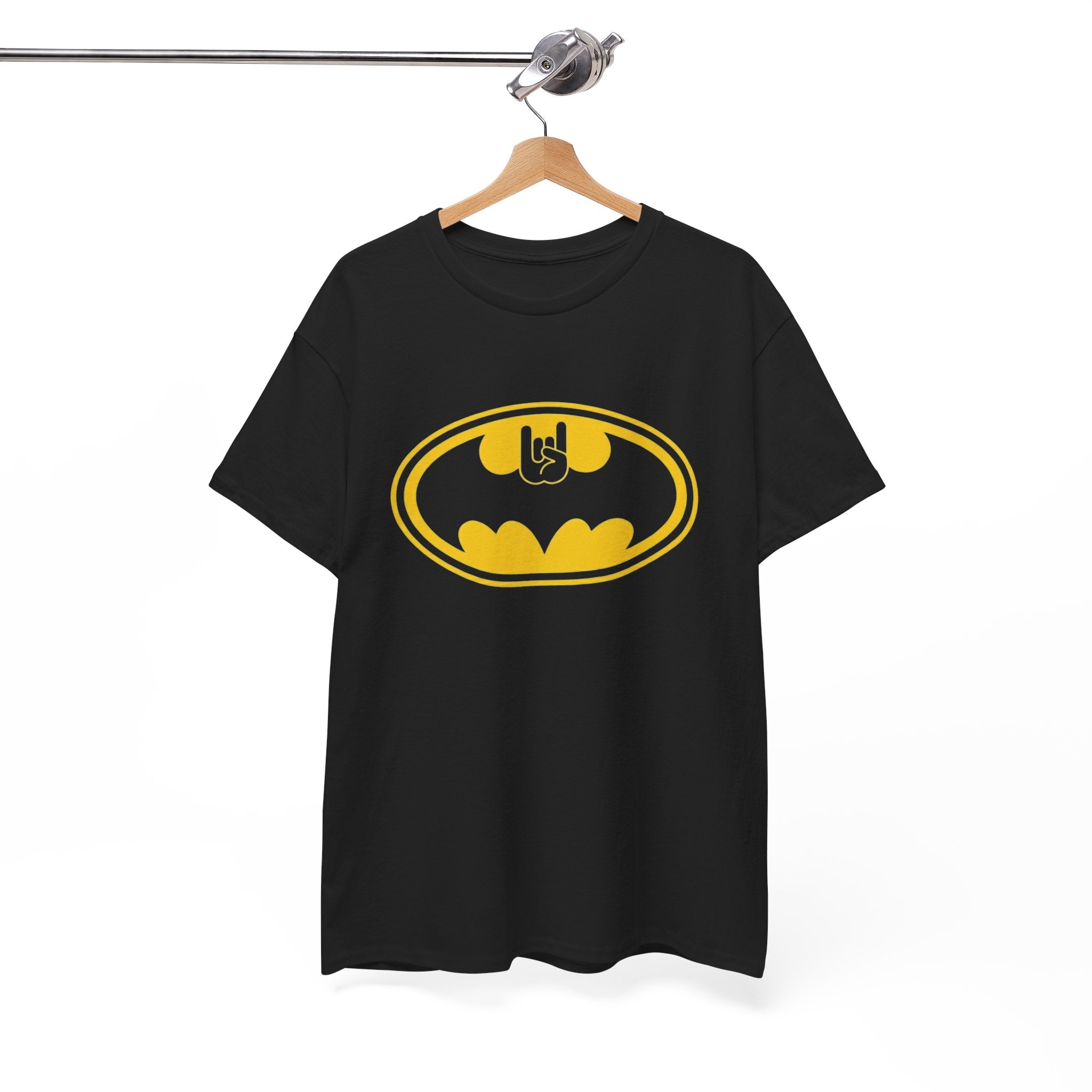 Batman Classic Rock And Roll Logo Unisex Premium T-Shirt