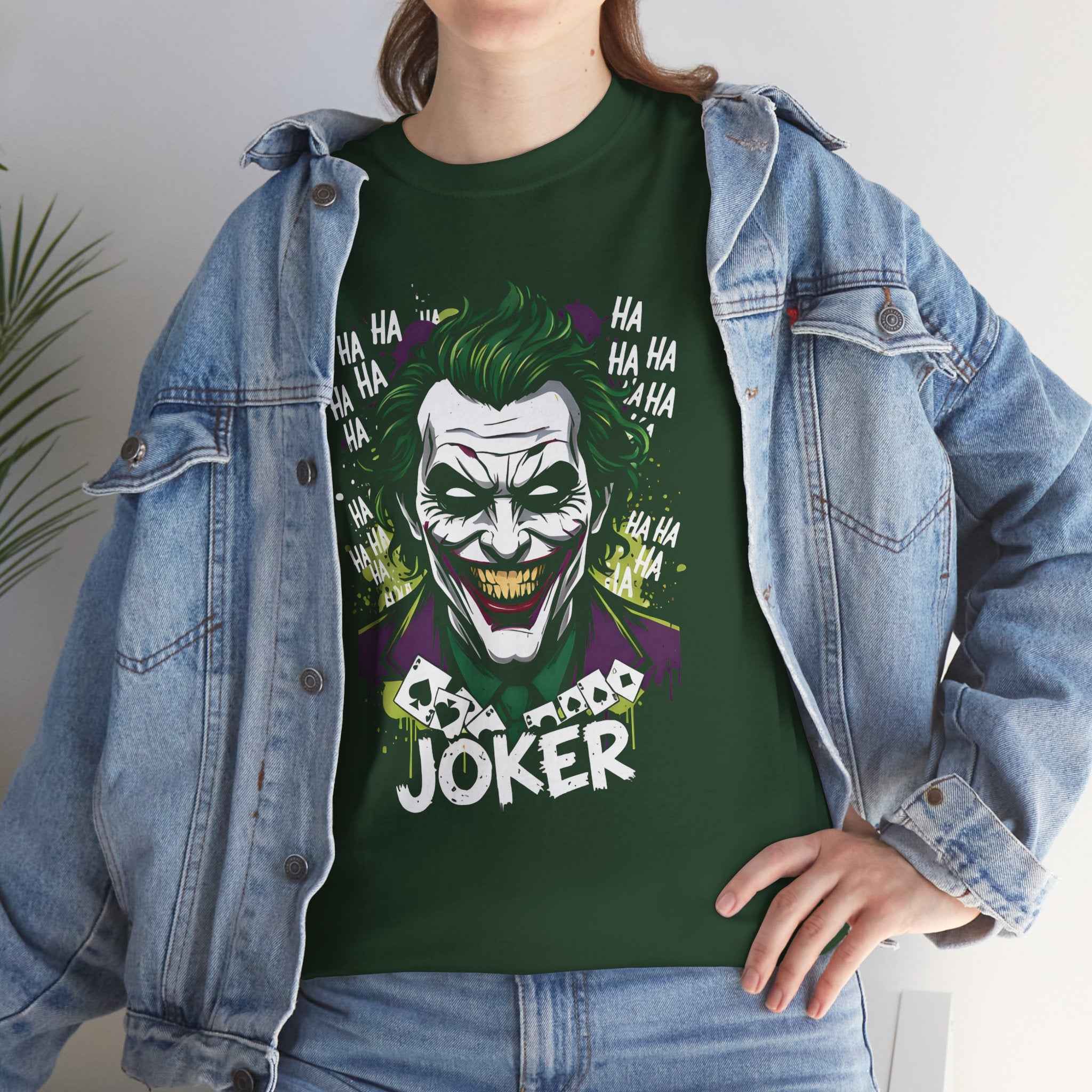 Joker Villain "HA HA HA" Comic Art Unisex T-Shirt