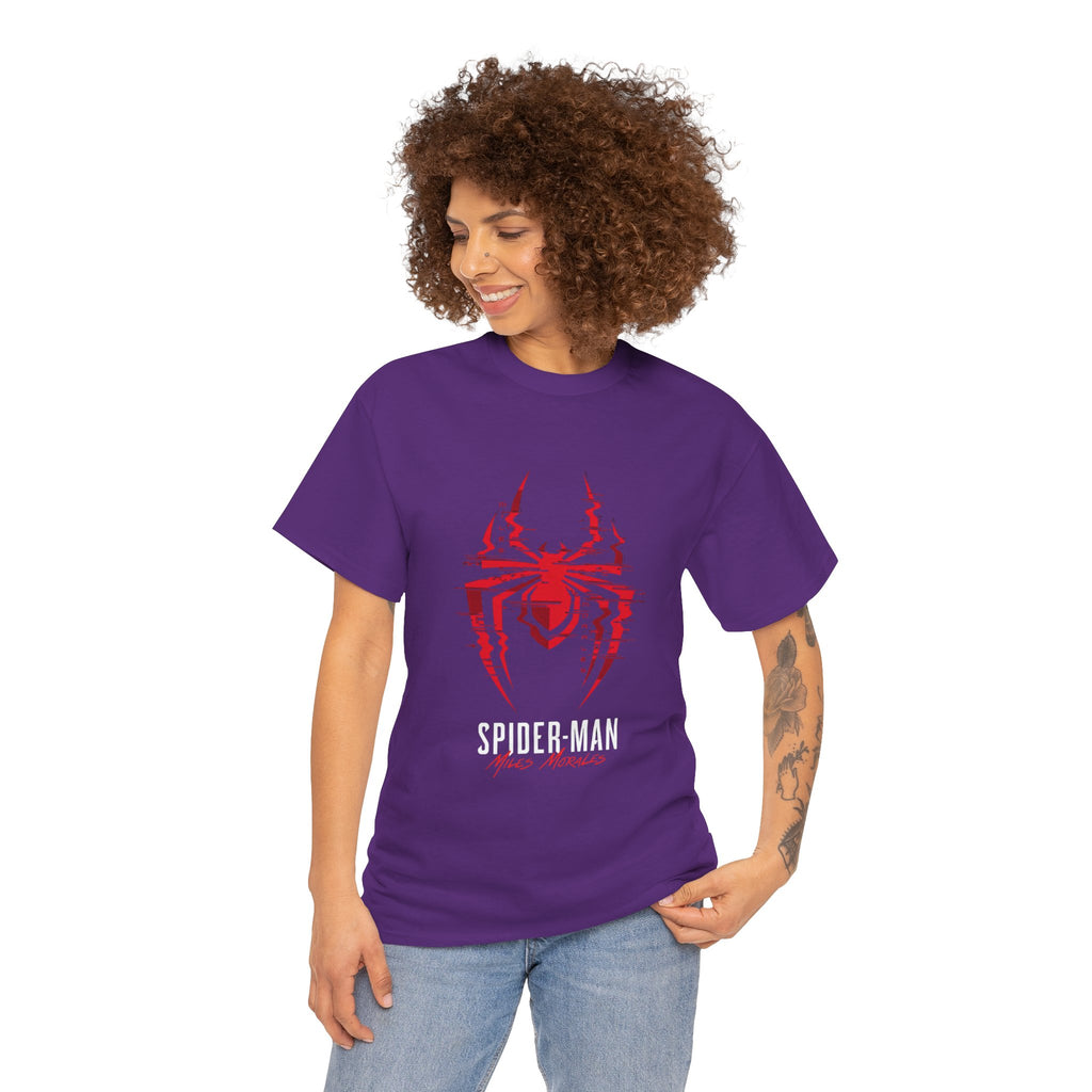 Marvel Spider-Man Miles Morales Glitch T-Shirt – Gamer Style Streetwear Tee