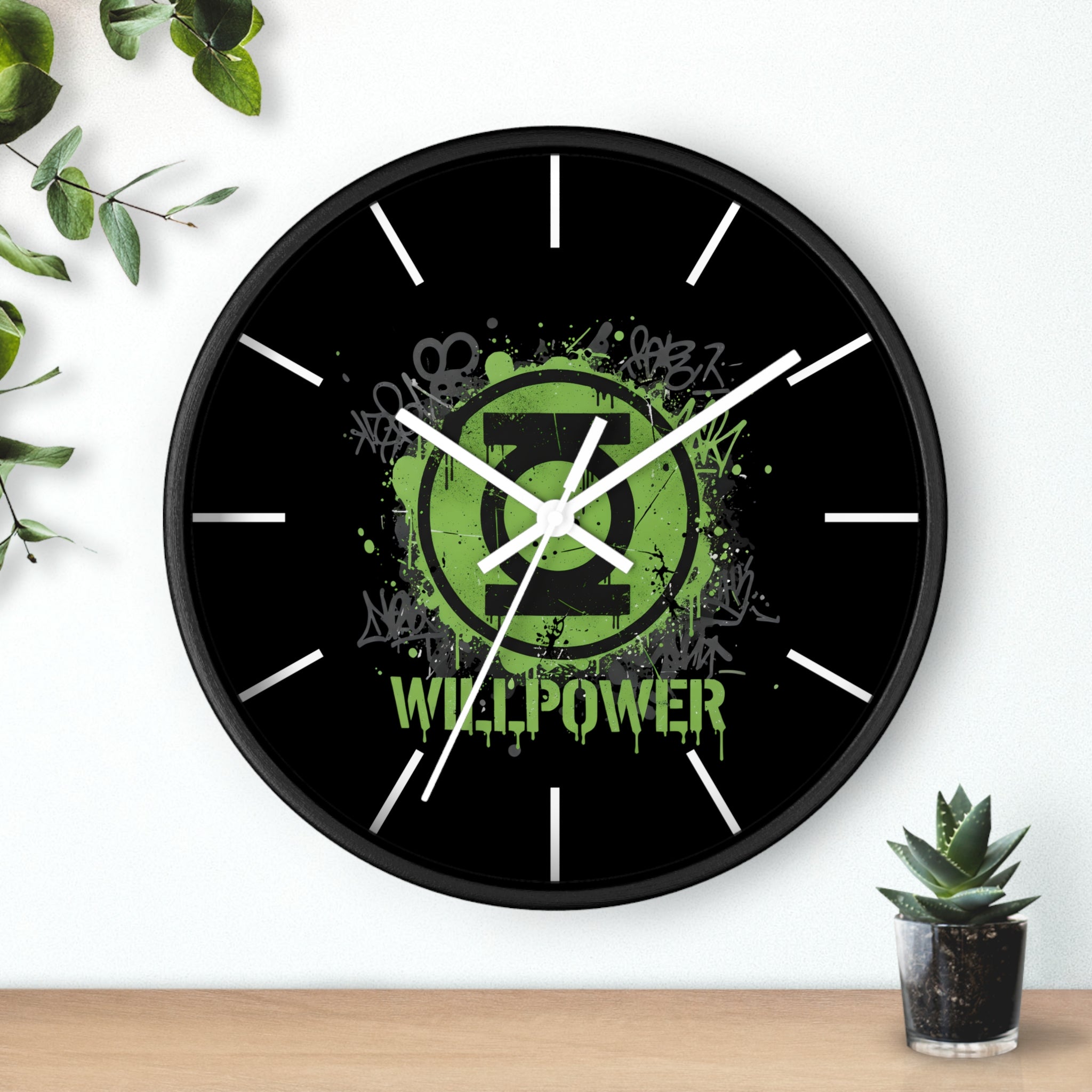 Green Lantern Logo Wall Clock — Hal Jordan Green Lantern Decor