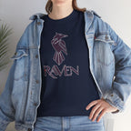 Teen Titans Raven Graphic Tee — Purple Geometric Raven Shirt