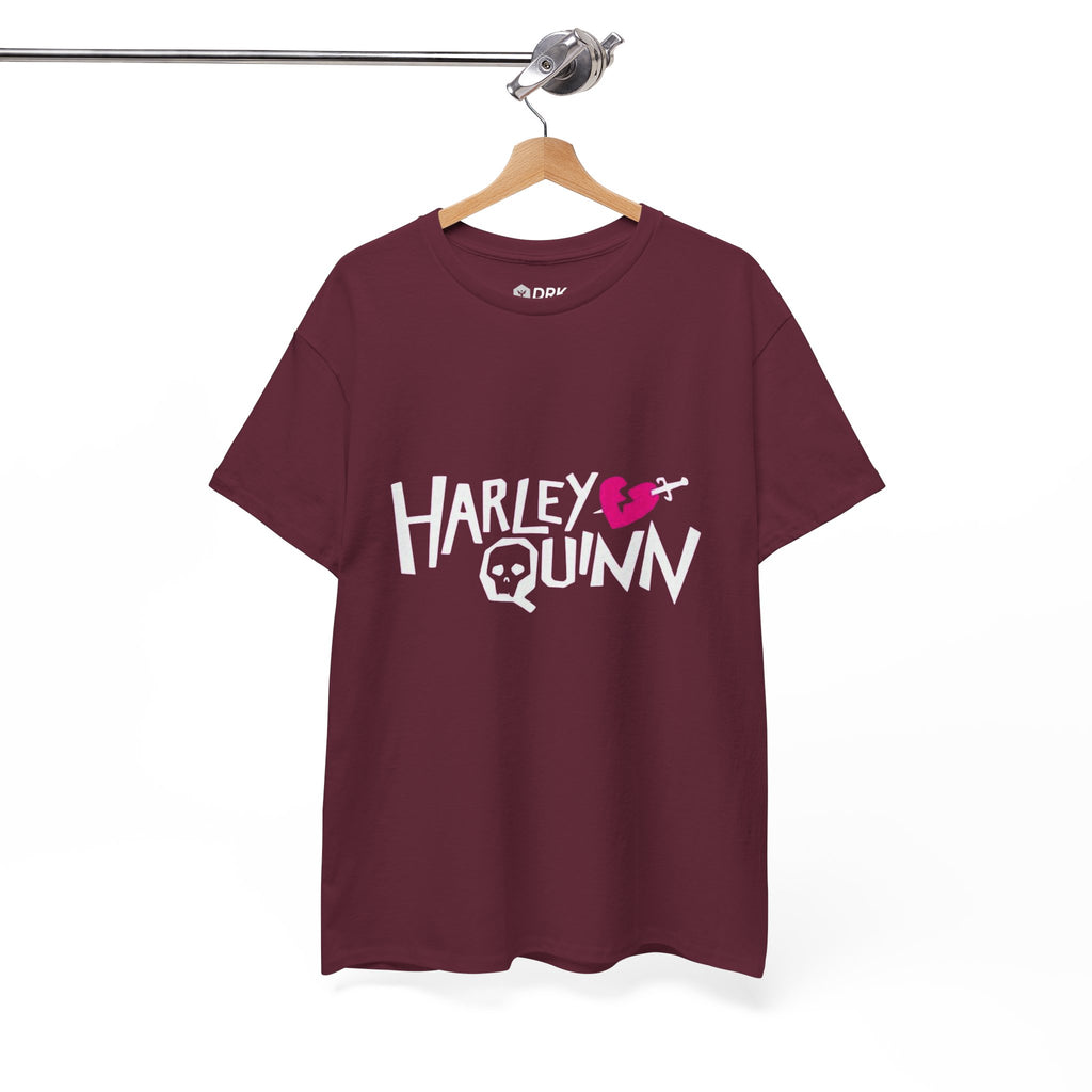 Harley Quinn Skull Heart Shirt – DC Comics Villain Graphic Tee