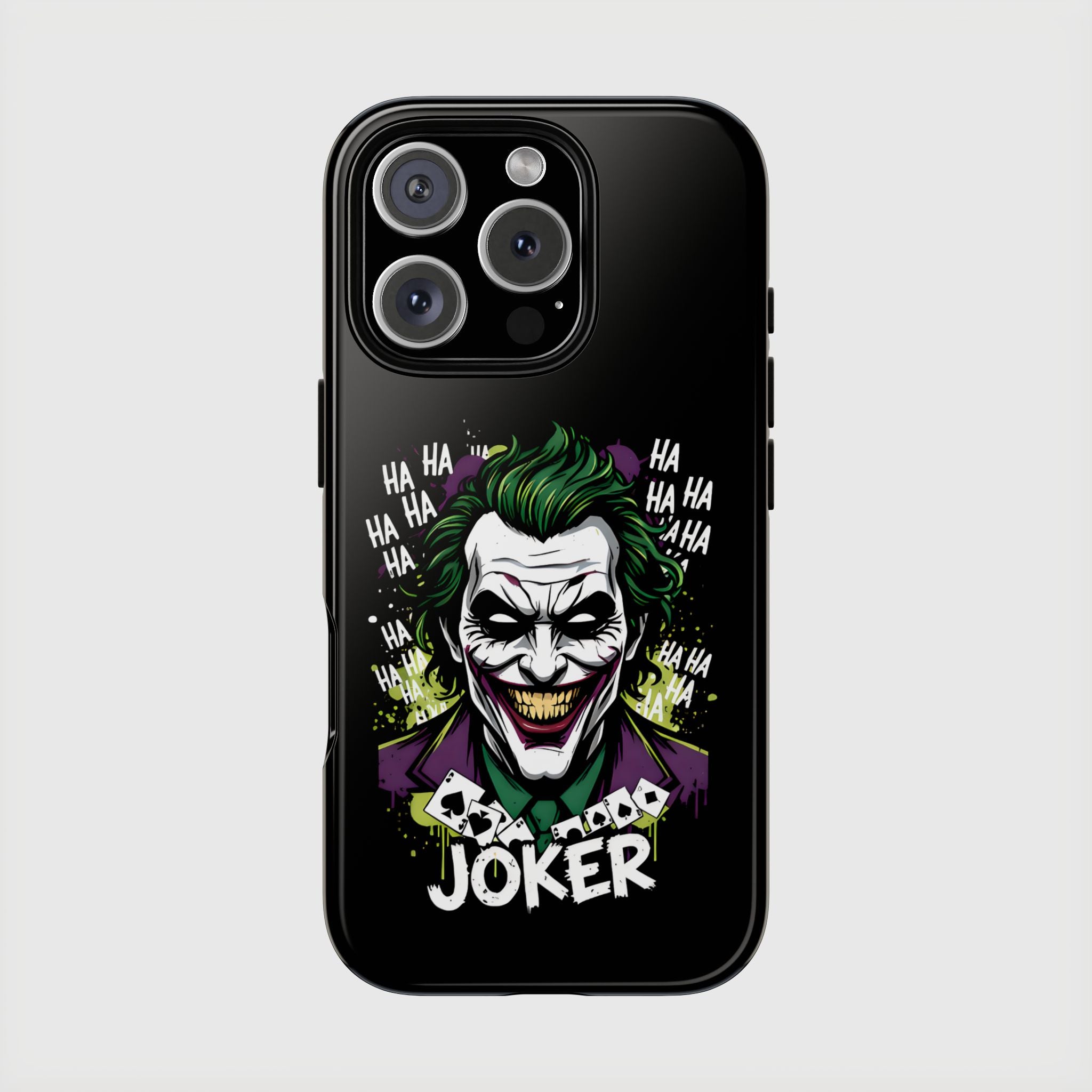 Joker "Bad Joke" DC Villain Hard Case for iPhone 17, 17 Air, 17 Pro Max, 16, 15, 14