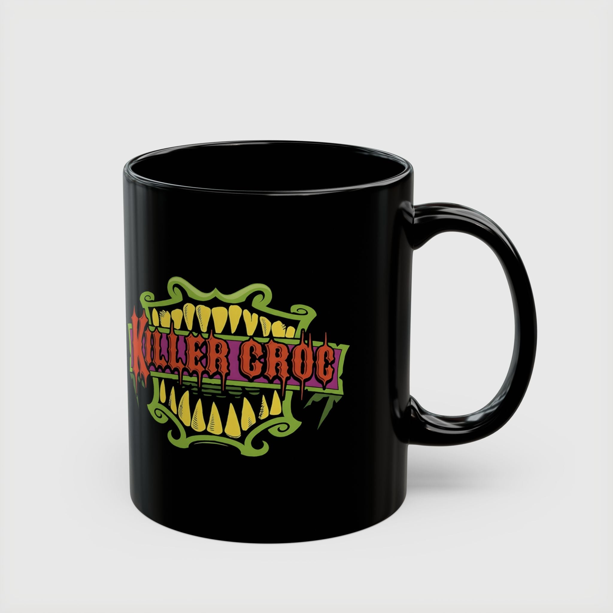 Killer Croc Black Mug — 11oz & 15oz Graphic Coffee Cup