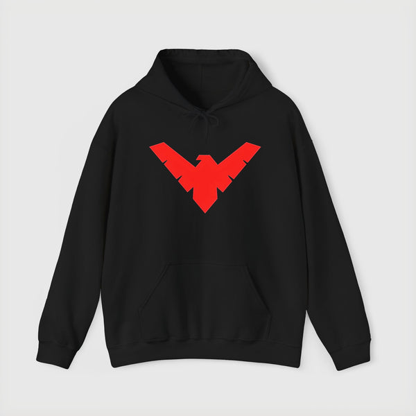 Nightwing Red Emblem Hoodie — DC New 52 Comic Logo Sweatshirt