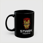 Iron Man Stark Industries Black Ceramic Coffee Mug - Drkheroz