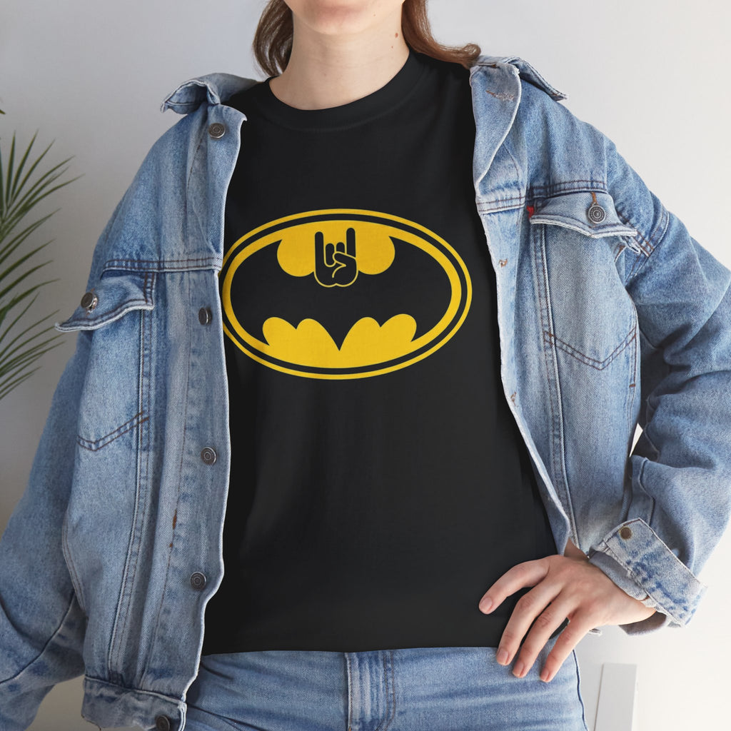 Batman Classic Rock And Roll Logo Unisex Premium T-Shirt