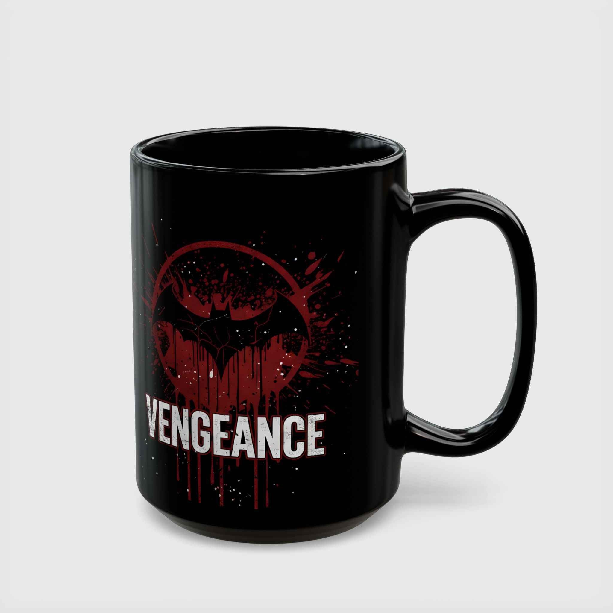 Batman Vengeance Blood Splatter Black Ceramic Mug