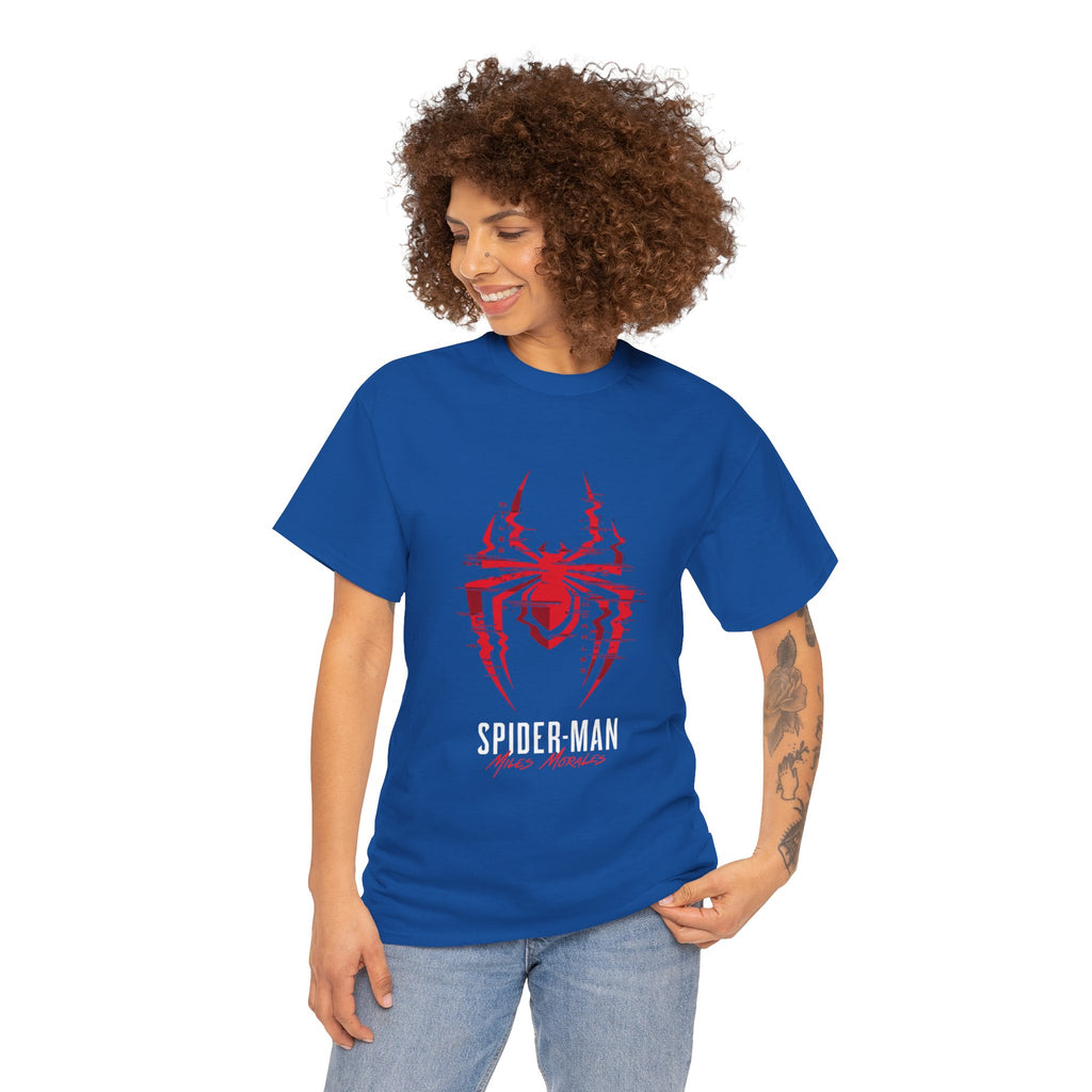Marvel Spider-Man Miles Morales Glitch T-Shirt – Gamer Style Streetwear Tee