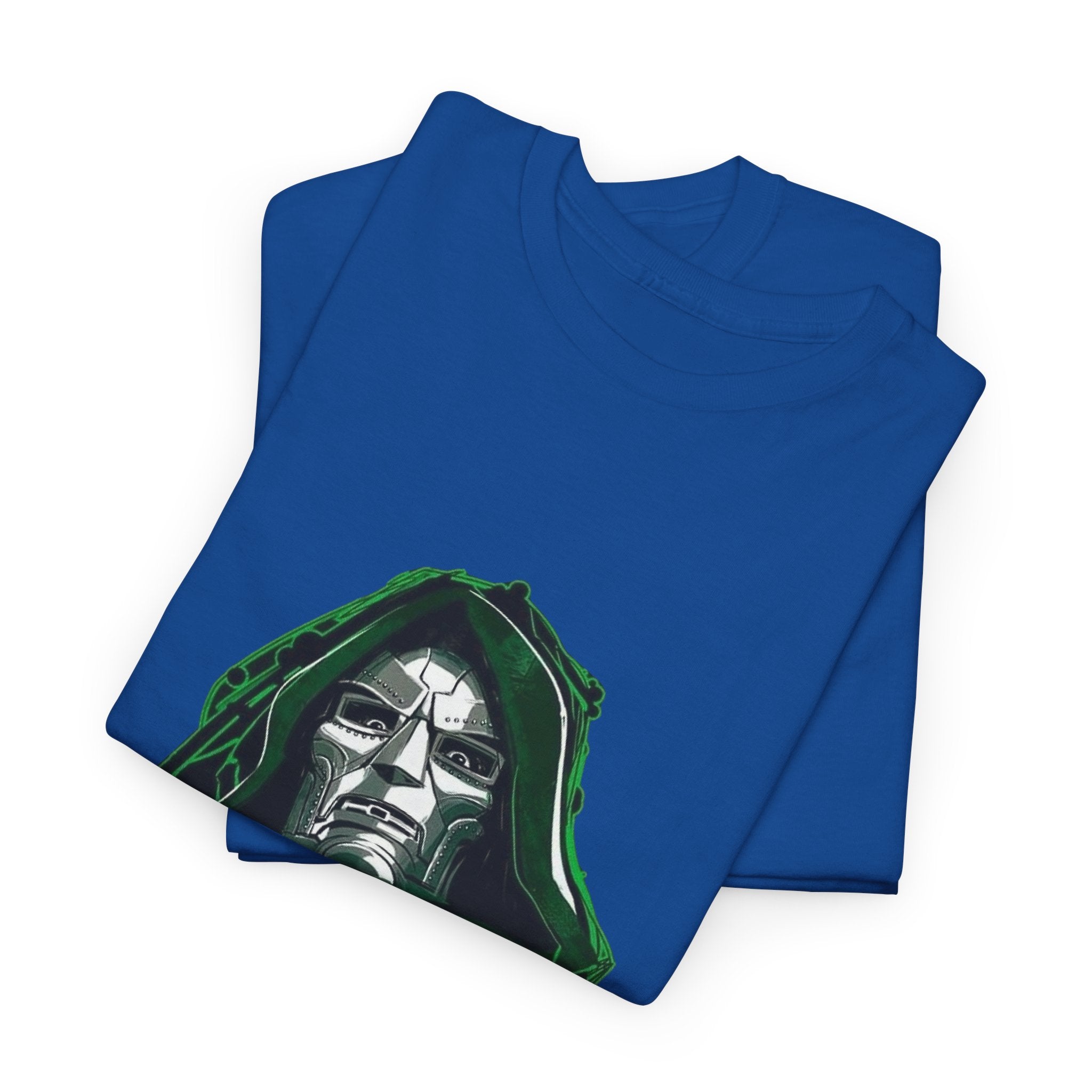 Doctor Doom Retro Green Villain Portrait T-Shirt — Avengers Graphic Tee