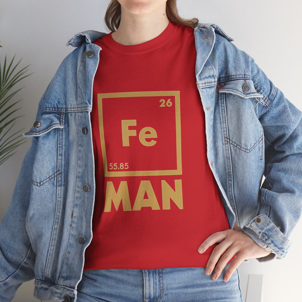 Fe Man The Periodic Avenger T-Shirt — Iron Man Nerds T-Shirt