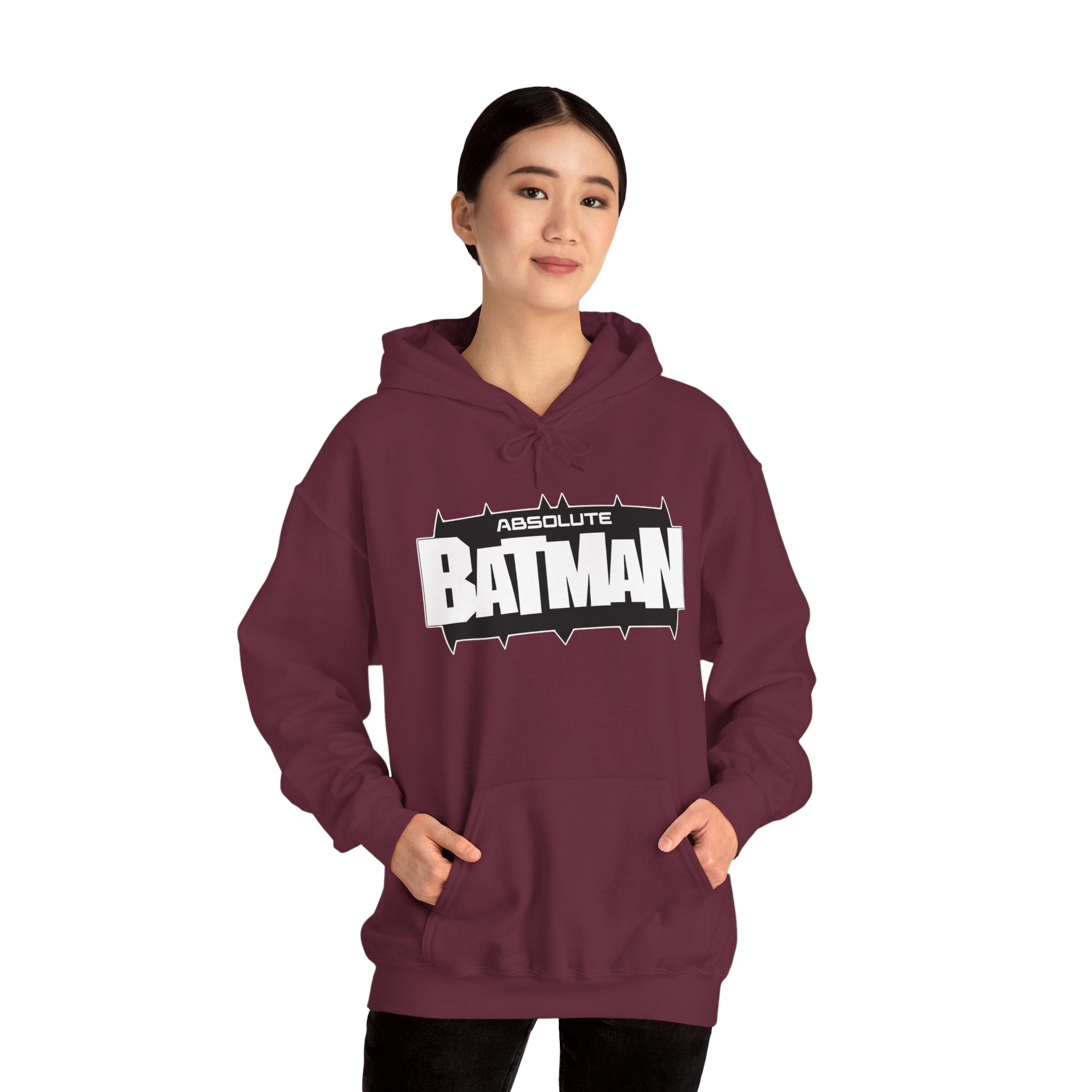 Absolute Batman Logo Unisex Hoodie – Gotham Knight Heavy Bat Graphic Hoodie