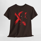 Deadpool Marvel Rivals Graphic Tee — Red X Masked Wade Wilson T-shirt