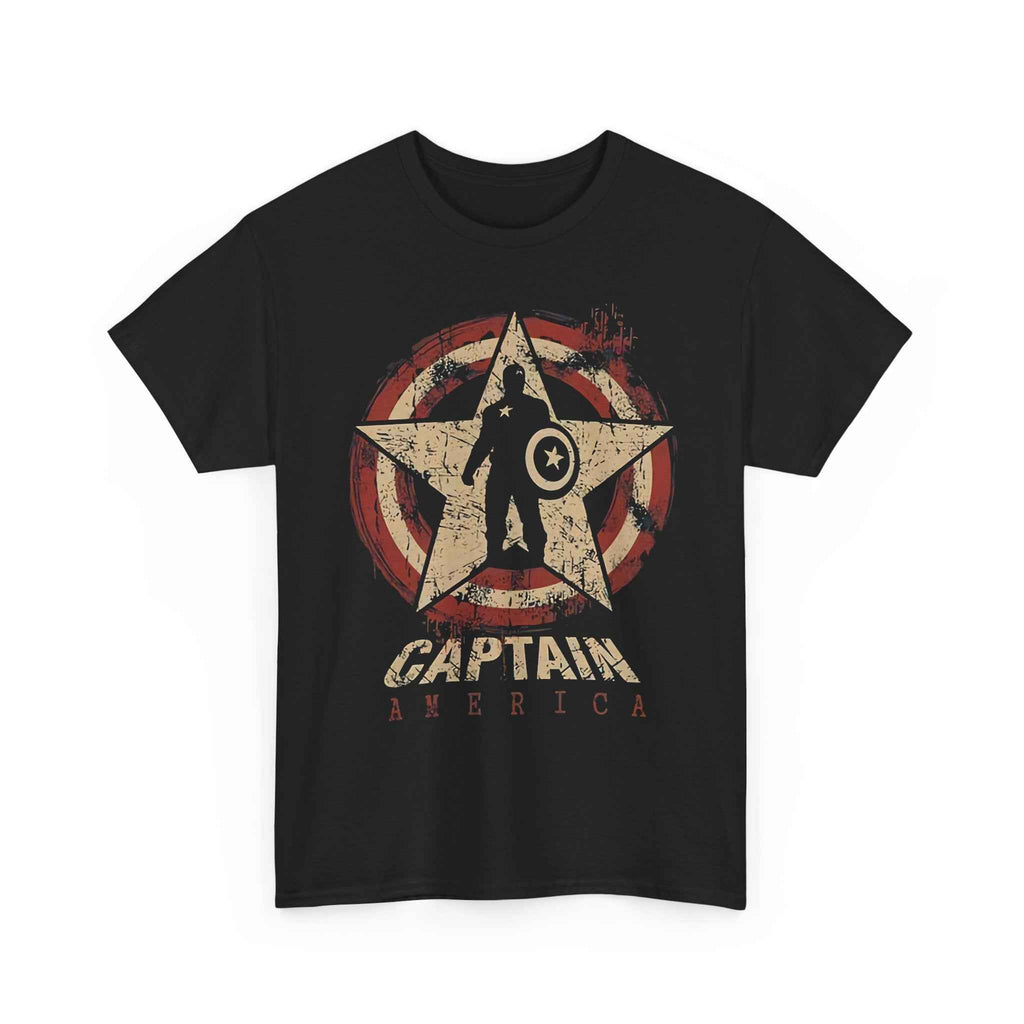 Captain America Vintage Star Shield Unisex T-Shirt