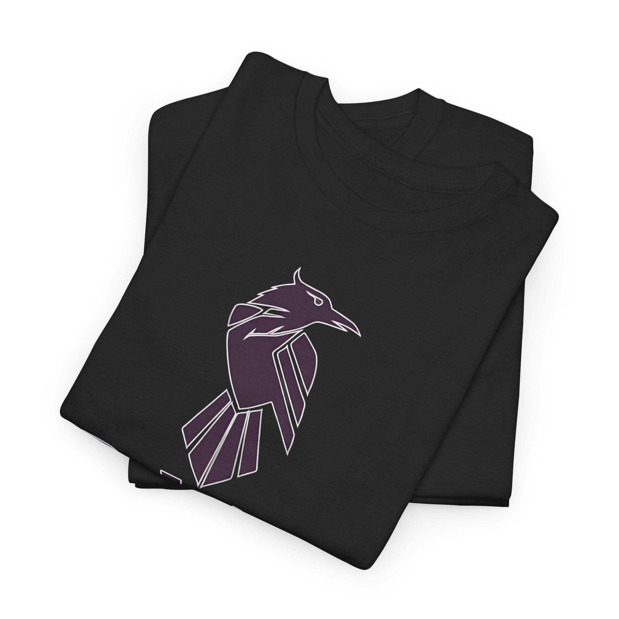 Teen Titans Raven Graphic Tee — Purple Geometric Raven Shirt