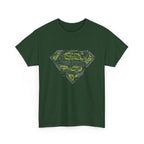 Superman Tech Shield T-Shirt — Futuristic Man of Steel Fanart Logo Tee
