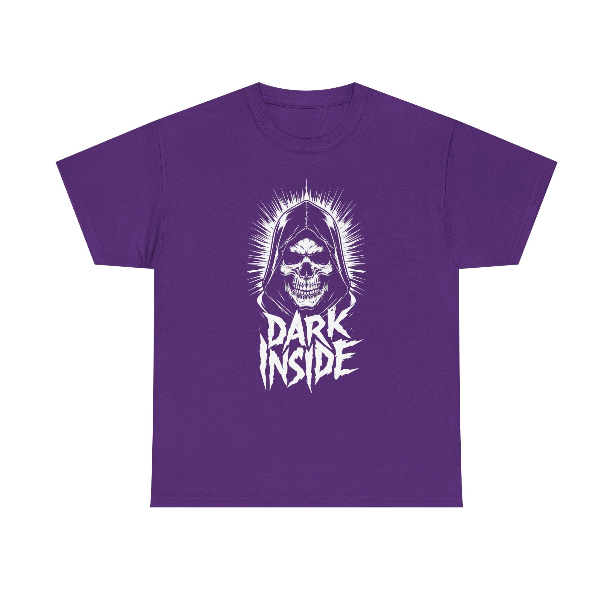 Dark Inside Skull Graphic T-Shirt — Gothic Halloween Alternative Tee