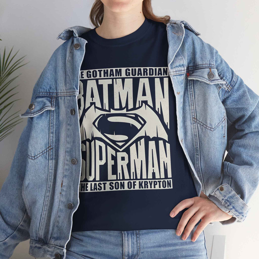 Unisex Batman Superman Dawn of Justice Logo T-Shirt