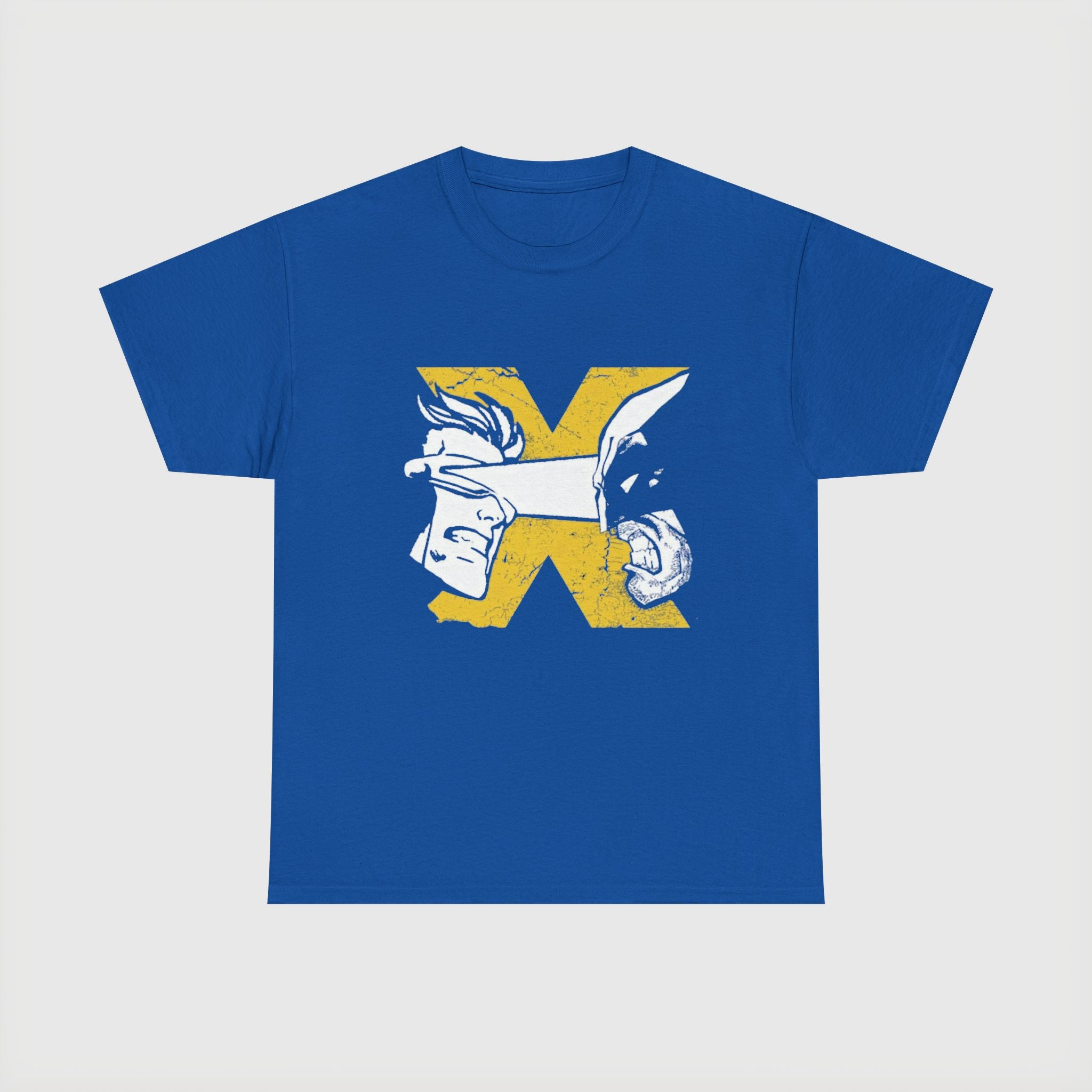 Wolverine vs Cyclops Vintage Graphic Tee — X‑Men Fan Shirt