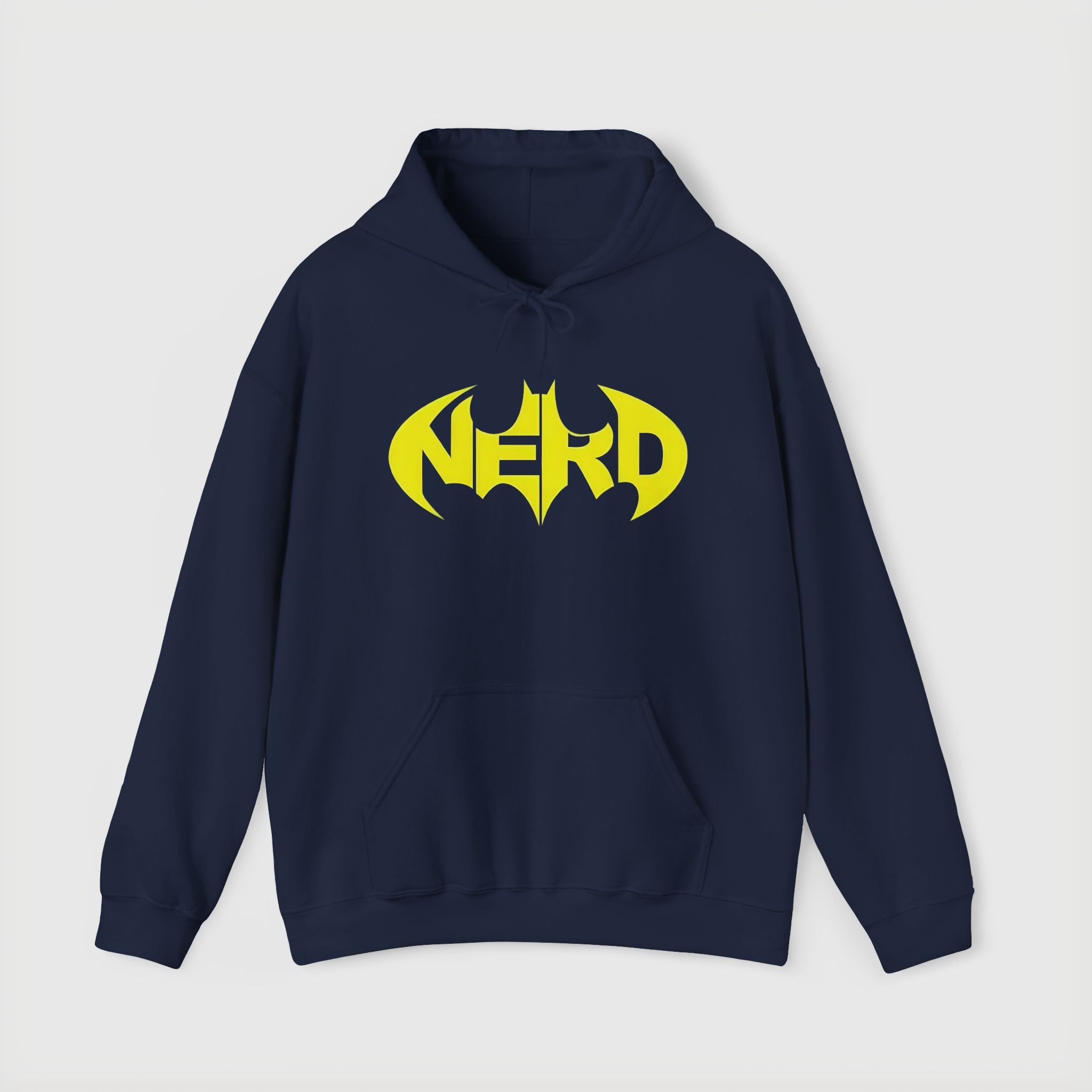 Nerd Batman Yellow Graphic Unisex Streetwear Hoodie