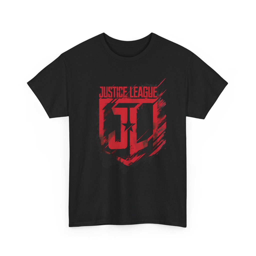 The Justice League Movie Distressed Red Emblem Unisex T-Shirt