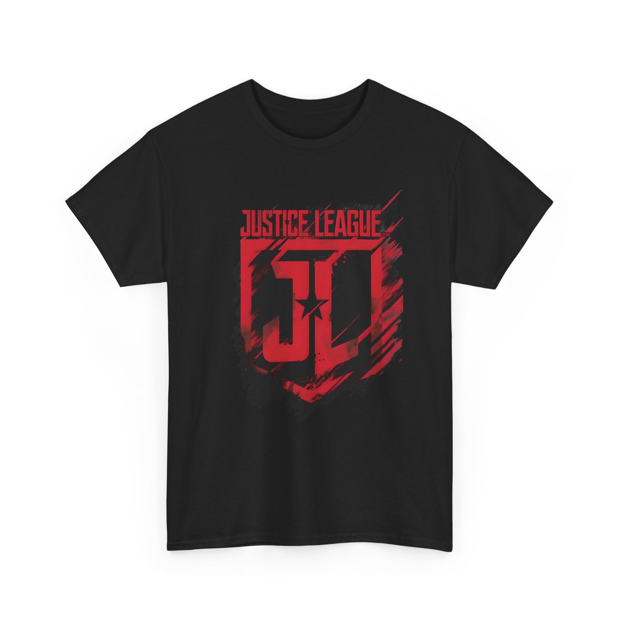 The Justice League Movie Distressed Red Emblem Unisex T-Shirt