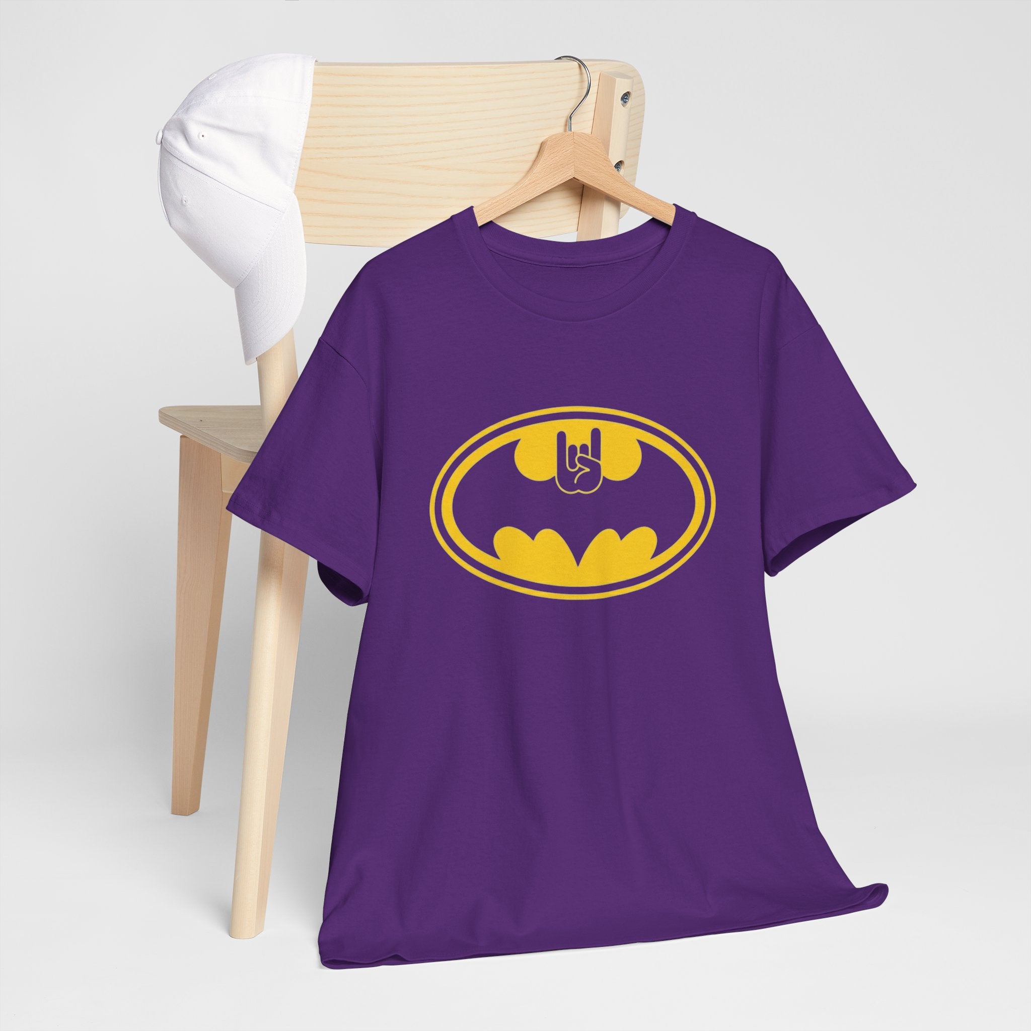 Batman Classic Rock And Roll Logo Unisex Premium T-Shirt