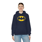 Batman Classic Logo Hoodie – Classic Yellow Bat Emblem Sweatshirt