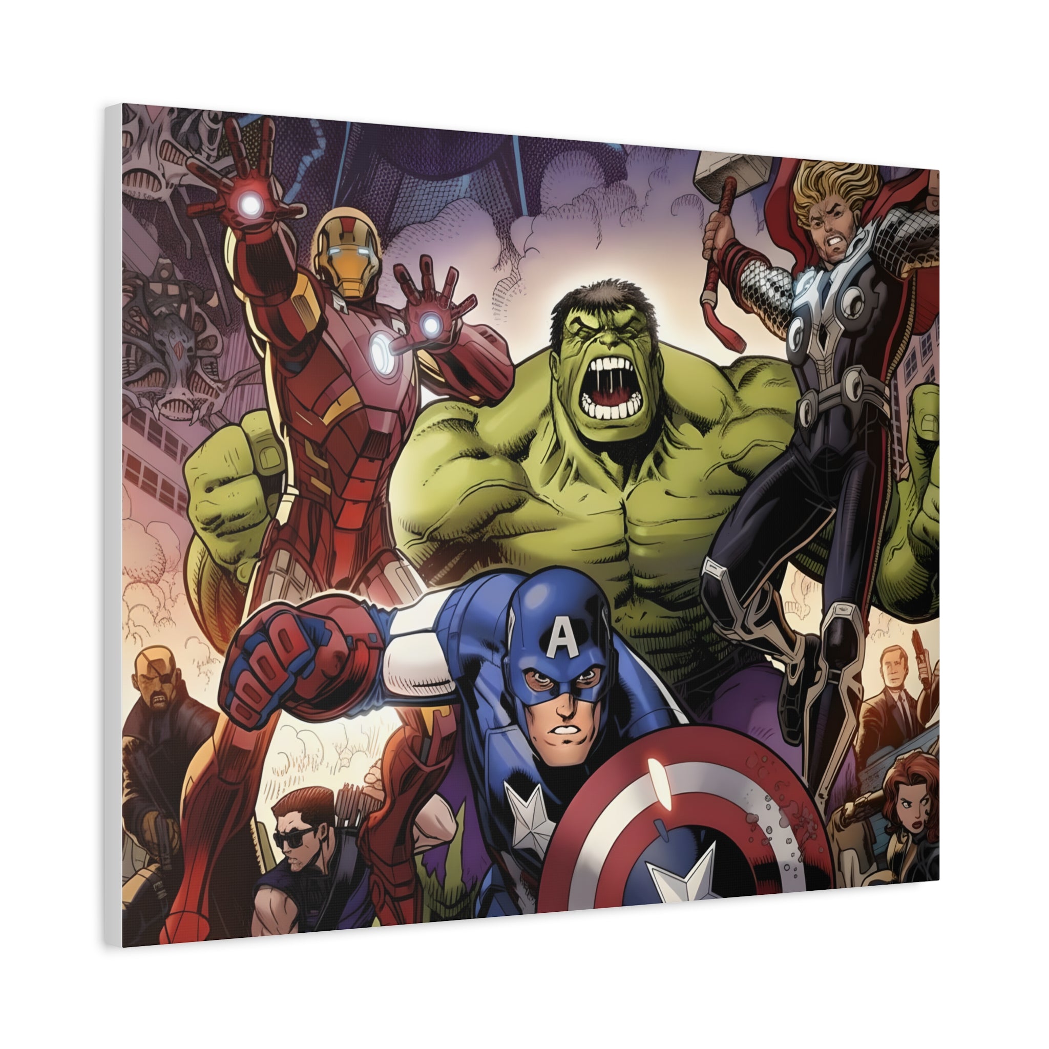 Superhero Canvas Art - Avengers Wall Decor