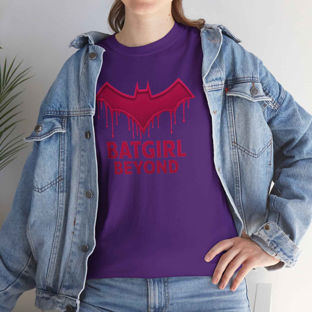 Beyond The Edge Batgirl Neon Grunge Unisex T-shirt