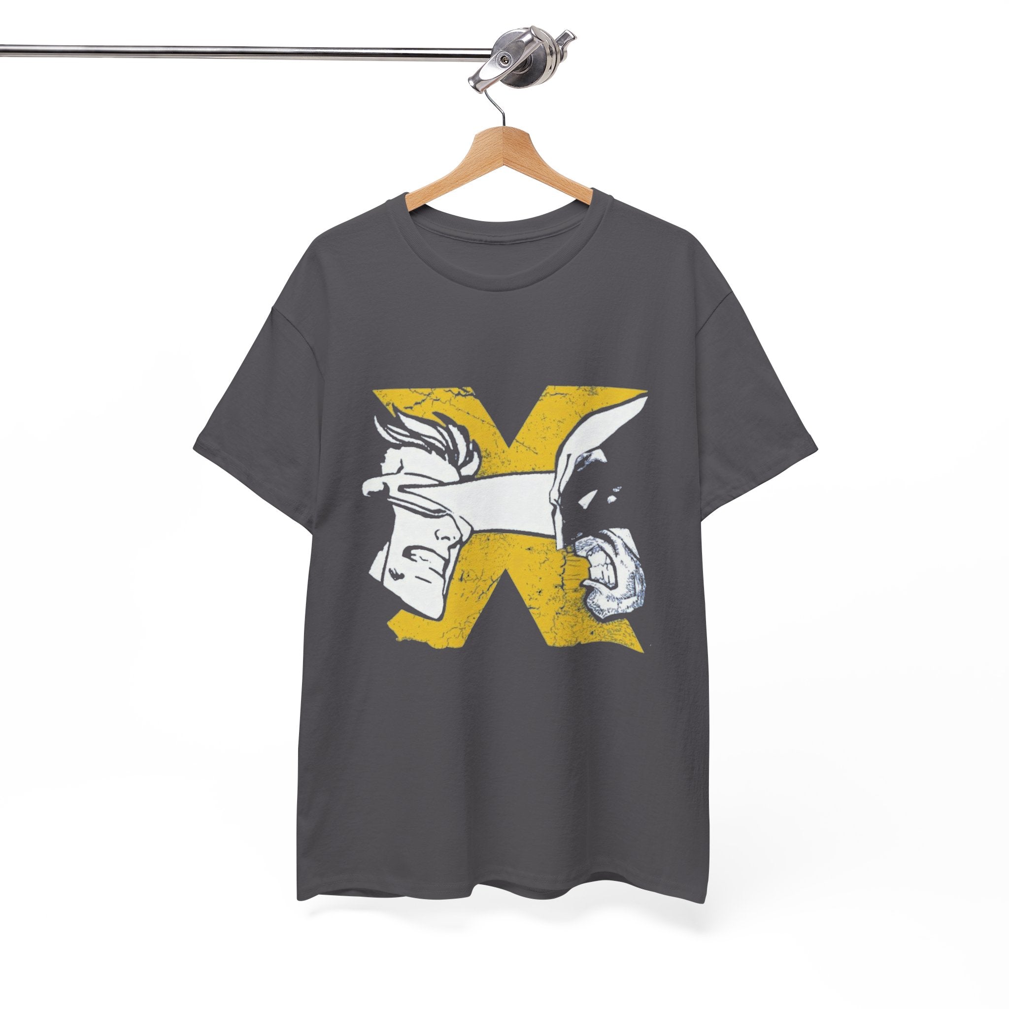 Wolverine vs Cyclops Vintage Graphic Tee — X‑Men Fan Shirt