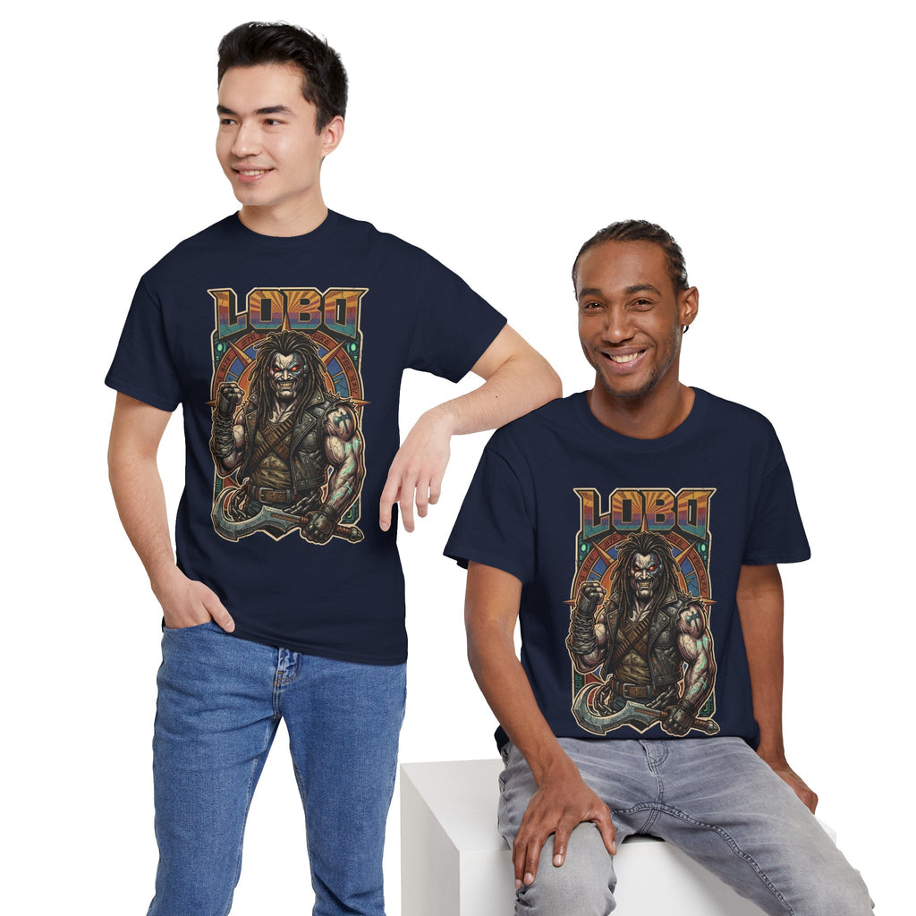 Lobo Warrior Graphic Tee – Jason Momoa’s DCU Czarnian Bounty Hunter T‑Shirt
