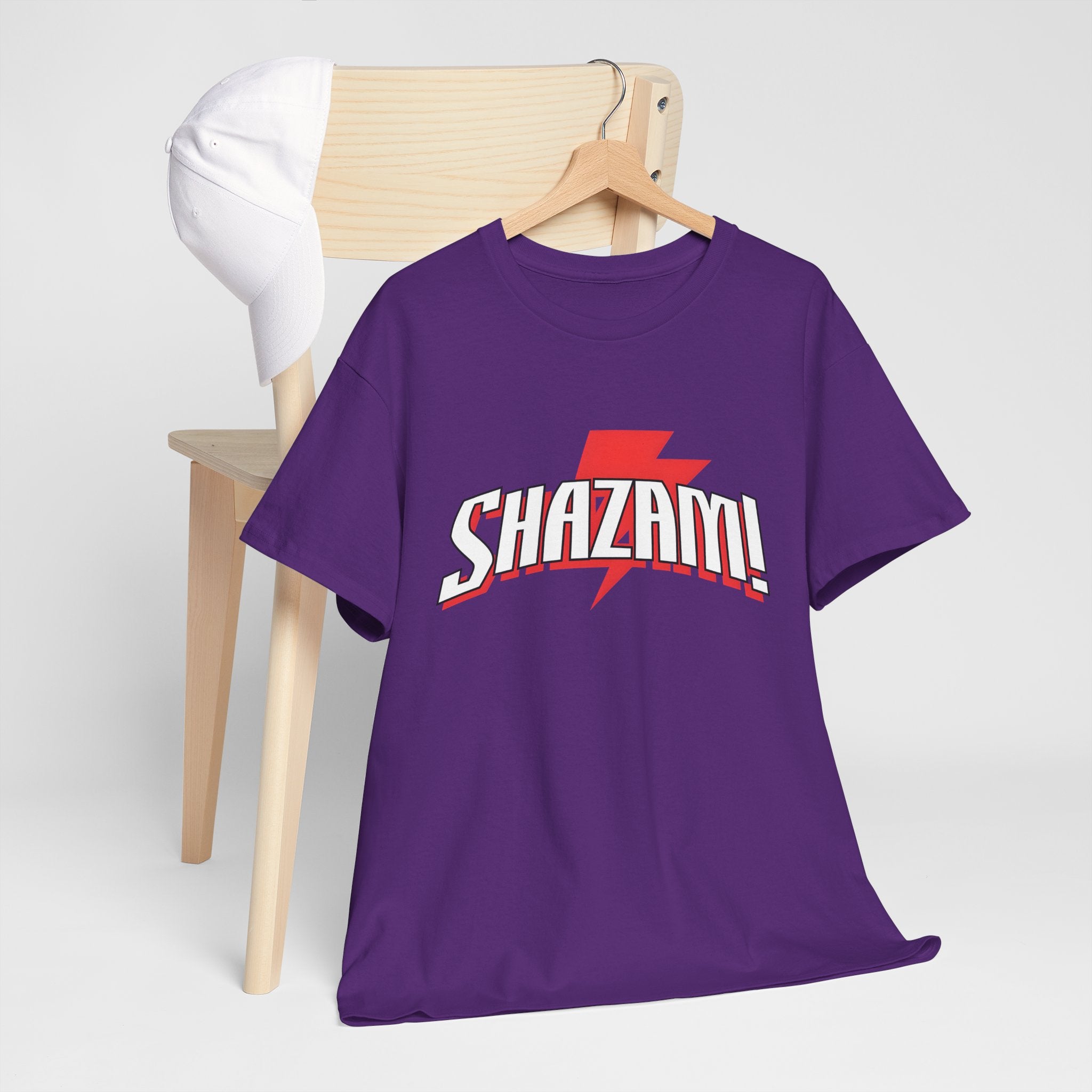 Shazam! Lightning Logo T-Shirt — Retro Comic Superhero Tee