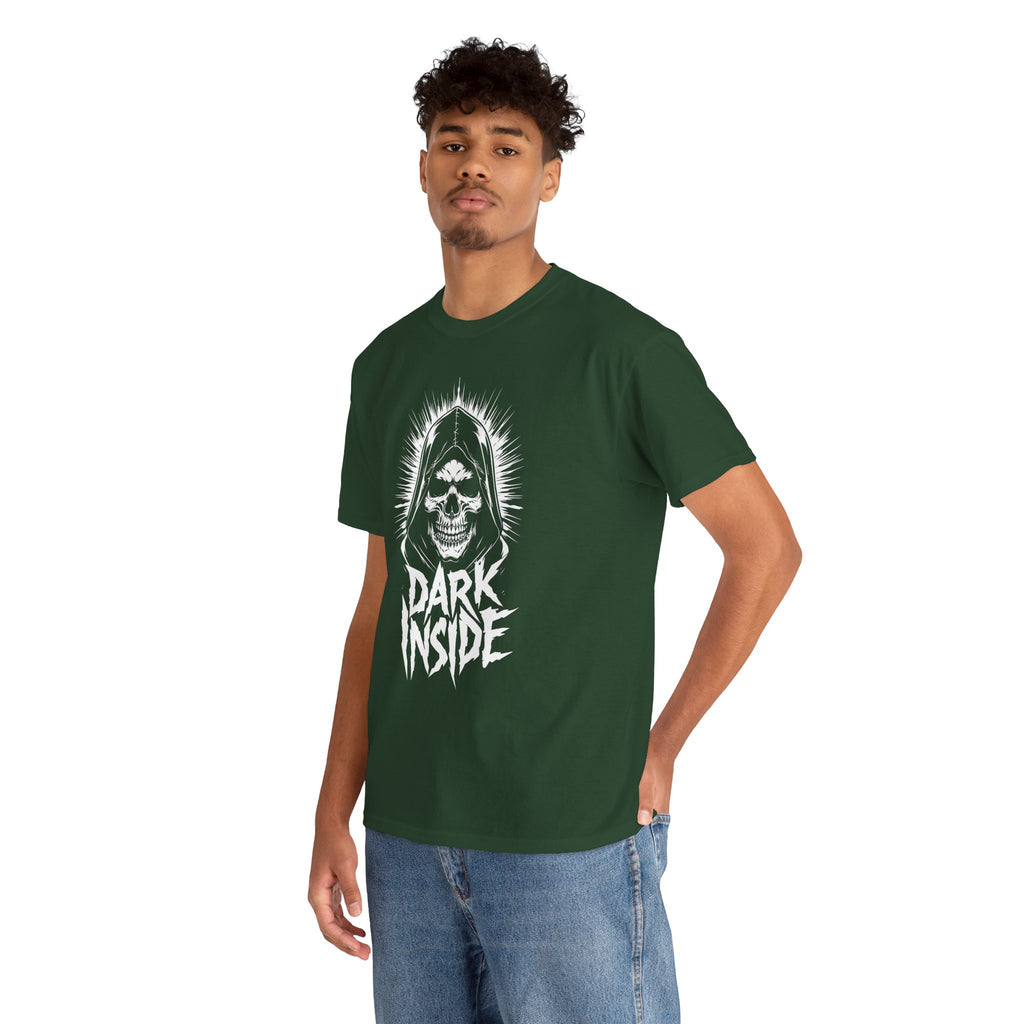 Dark Inside Skull Graphic T-Shirt — Gothic Halloween Alternative Tee