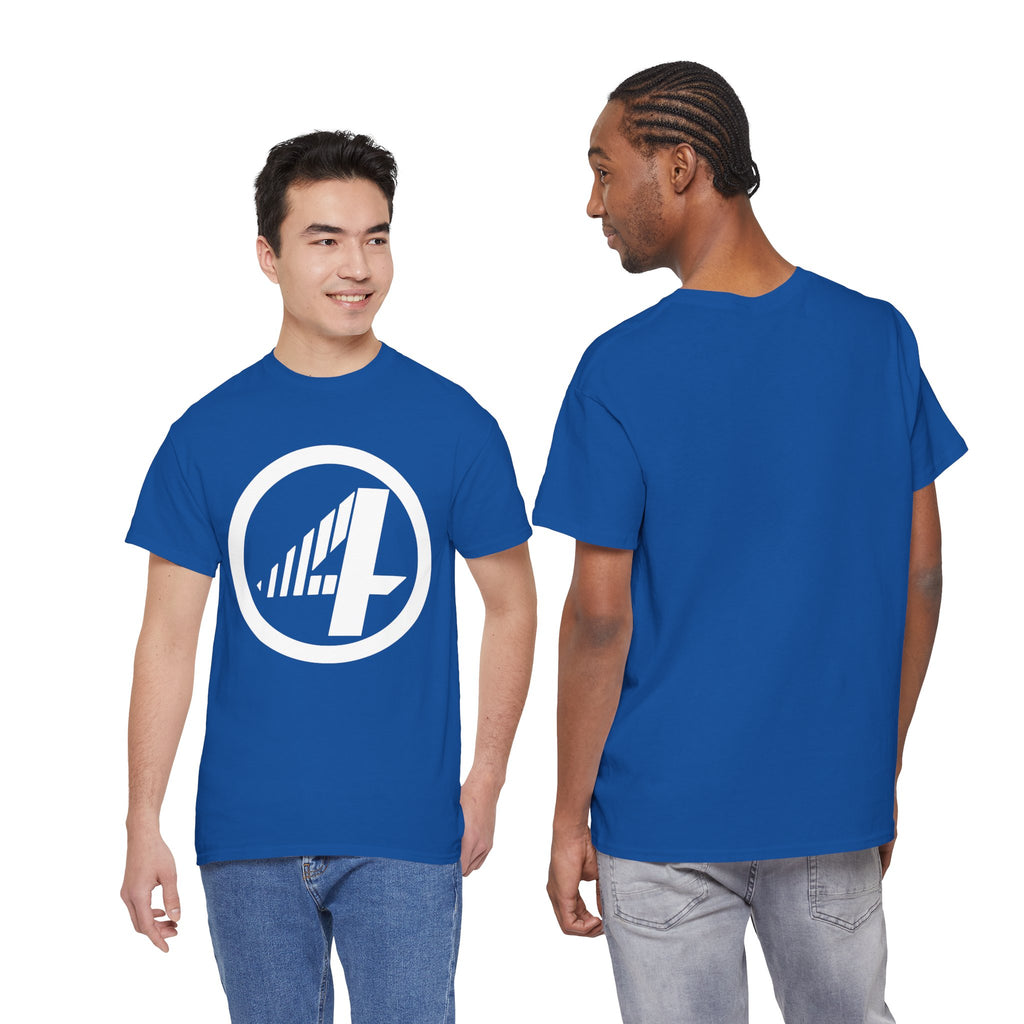 Fantastic Four Retro Logo T-Shirt — Minimalist Vintage Superhero Tee