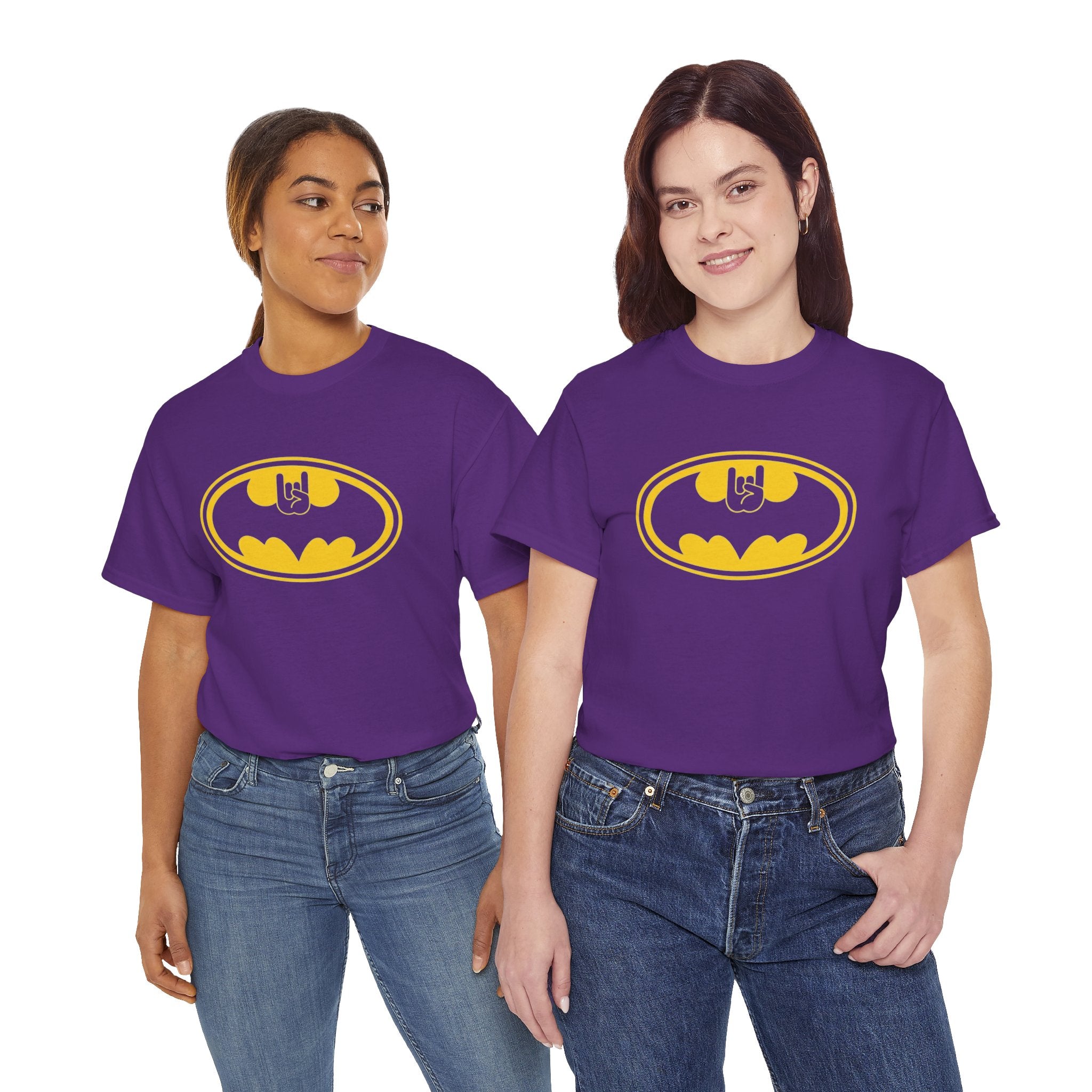 Batman Classic Rock And Roll Logo Unisex Premium T-Shirt