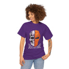 DC Deathstroke Skull Graphic T-Shirt — Slade Wilson Half-Mask Tee