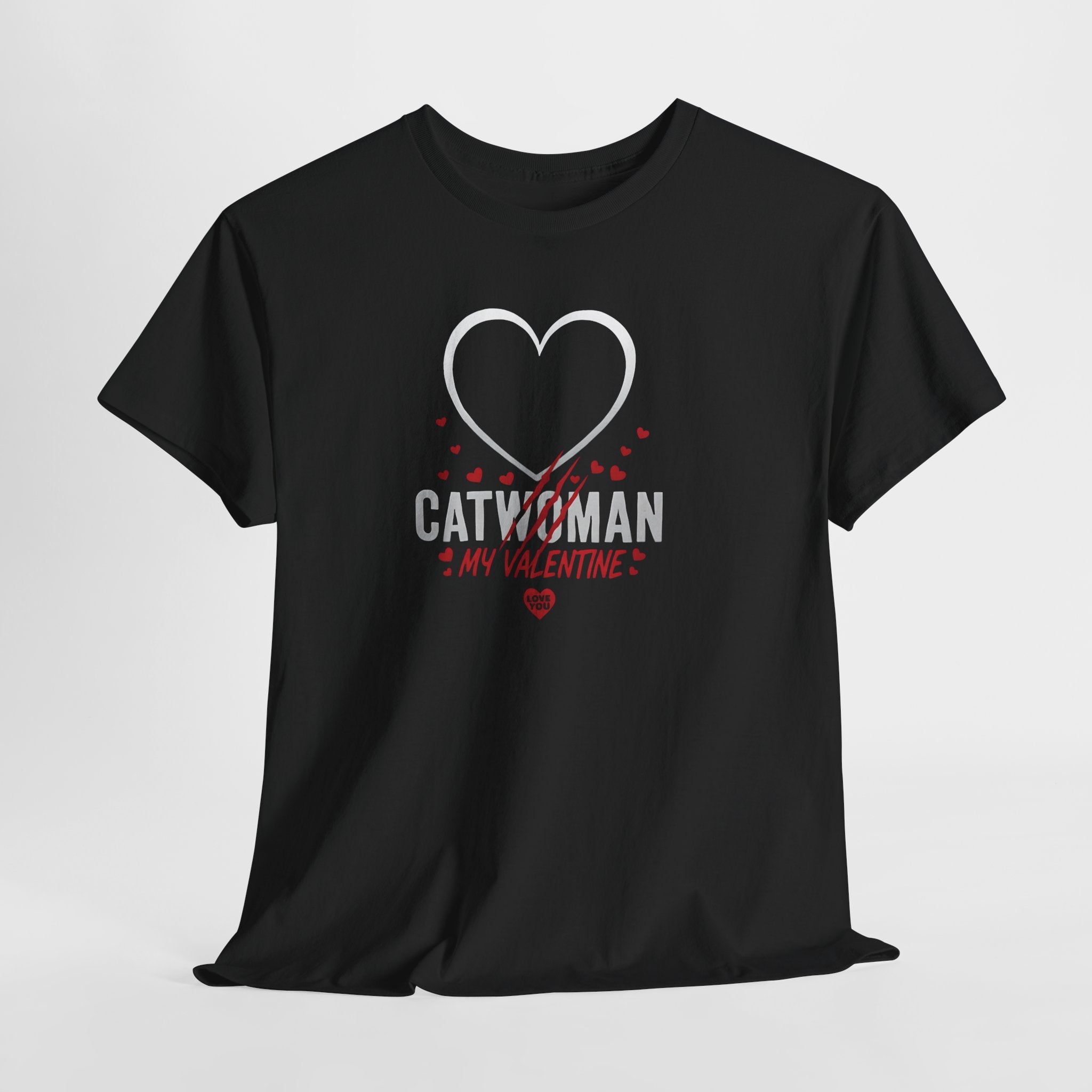Catwoman My Valentine T-Shirt – Heart & Paw Romantic Valentine's Tee